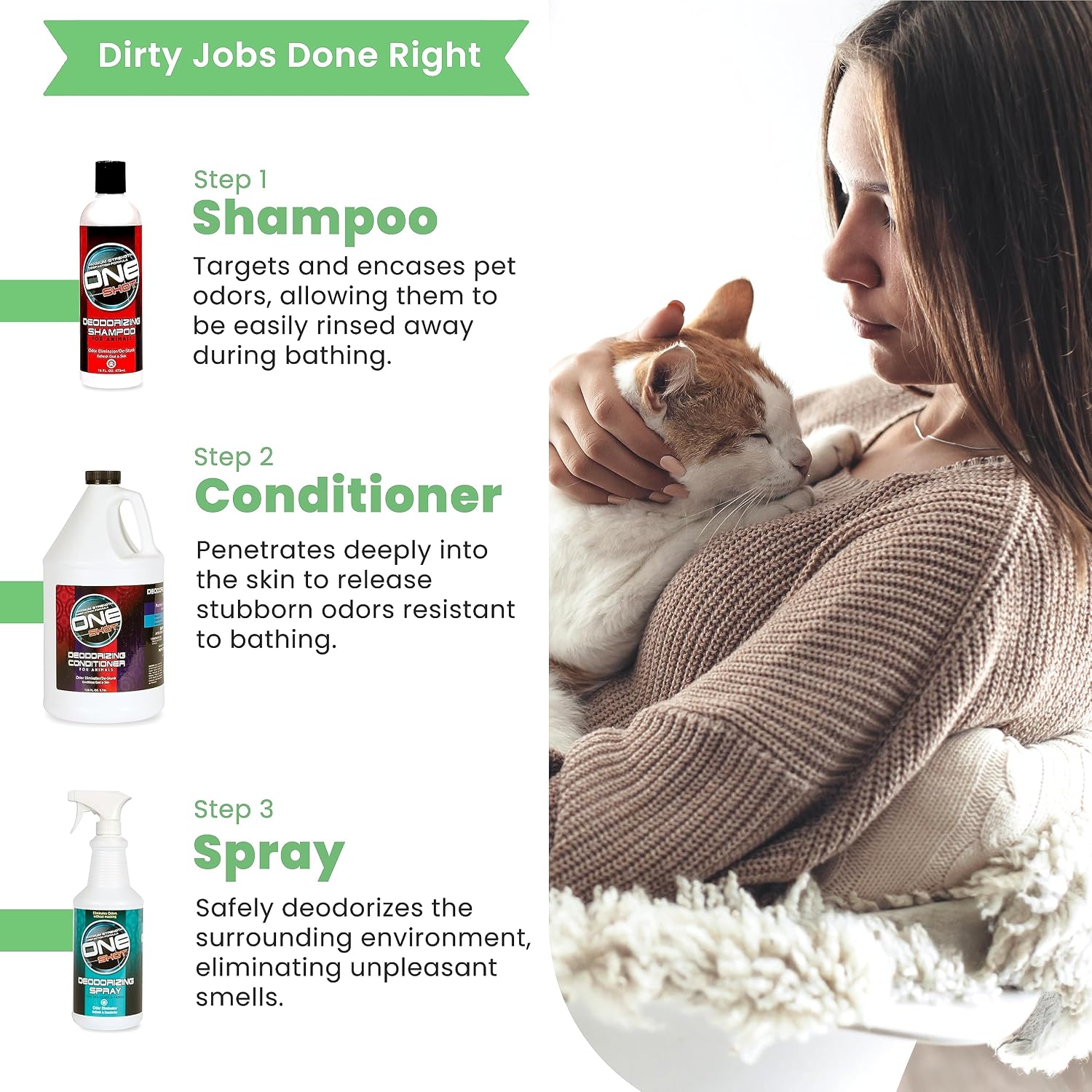 Best Shot One Shot Deodorizing Shampoo, Coat and Skincare Product for Dogs, Cats, and Horses, Eliminates Foul Odors, 1 Gallon