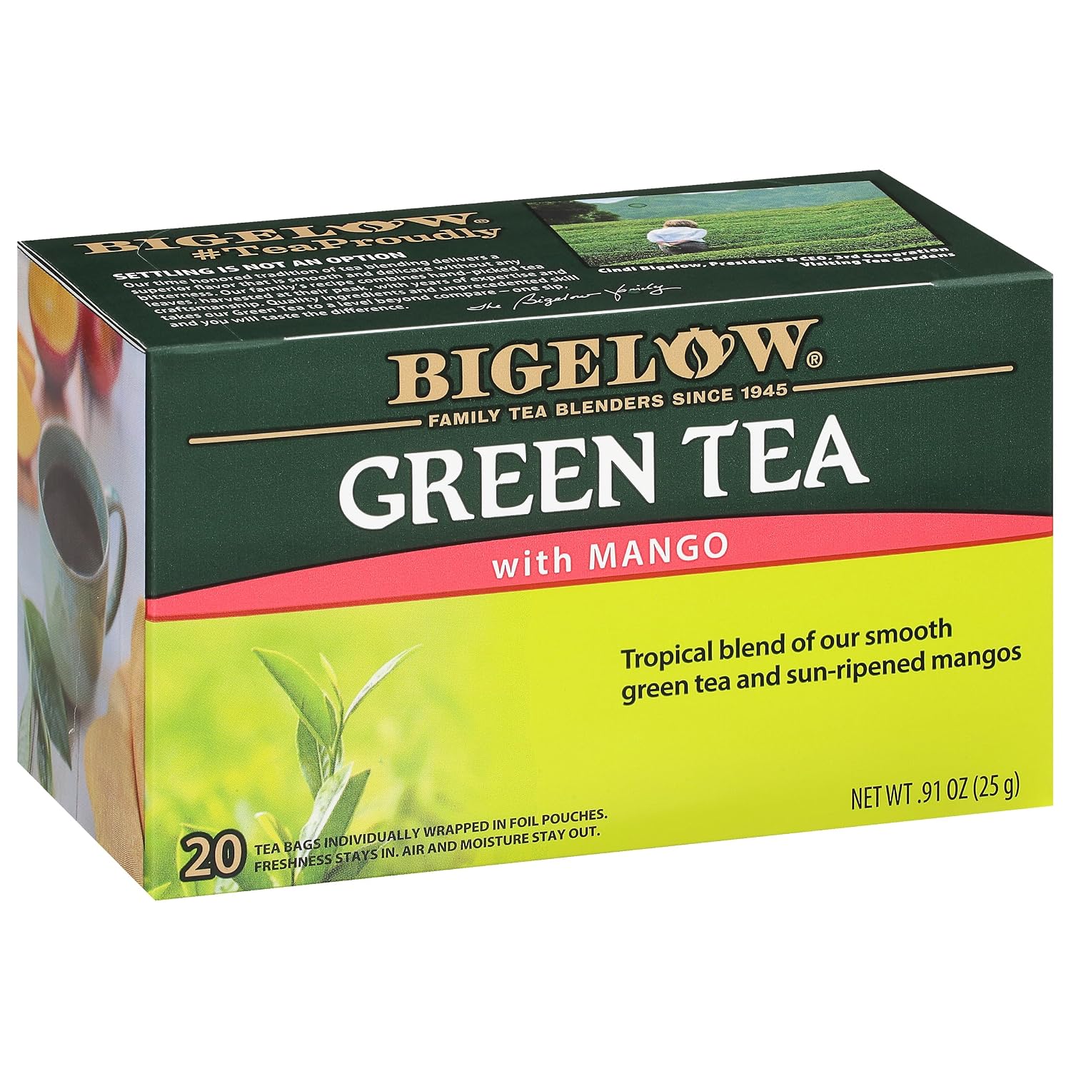 Bigelow Tea Classic Green Tea Bags, 40 Count (Pack of 6)