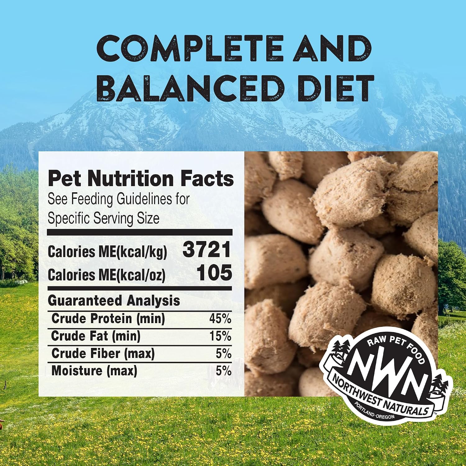Northwest Naturals Freeze-Dried Turkey Cat & Kitten Food – Bite-Sized Nibbles – Healthy, Limited, Human-Grade Ingredients, All-Natural, High-Protein Raw Diet – Complete & Balanced, Made in USA, 11 oz