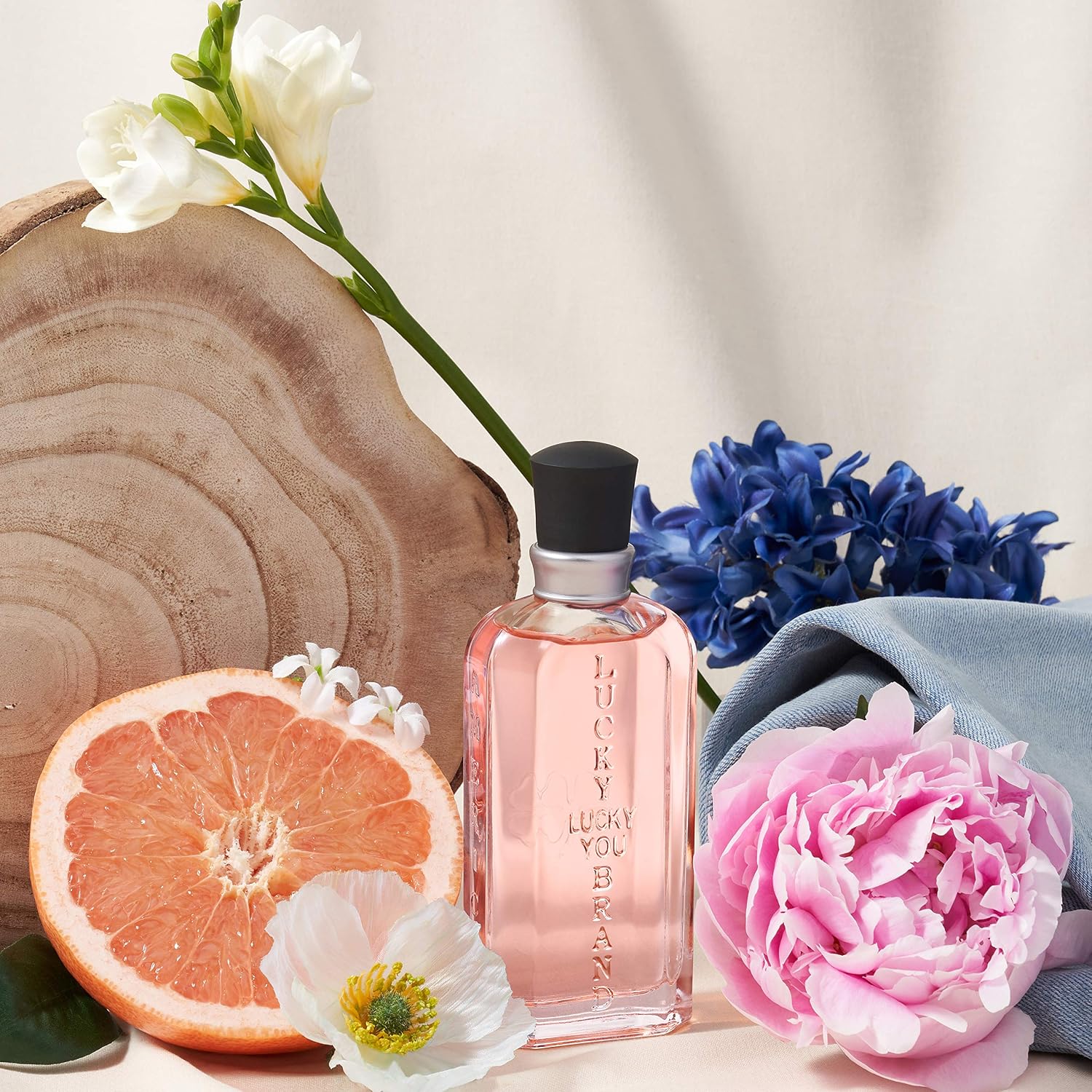 Lucky Brand Lucky You Eau de Toilette for Women, 3.4 fl oz | Women's fresh floral citrus eau de toilette. Perfume with notes of ruby red grapefruit