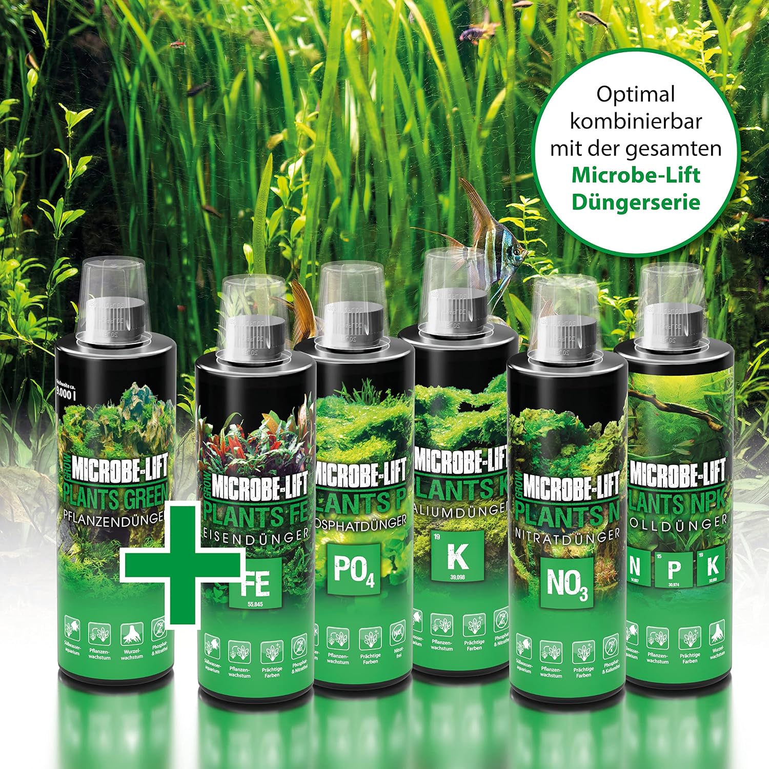 MICROBE-LIFT All in One Aquatic Plant Fertilizer, Increases Plant and Root Growth, Improves Coloring, 8 Fl Oz