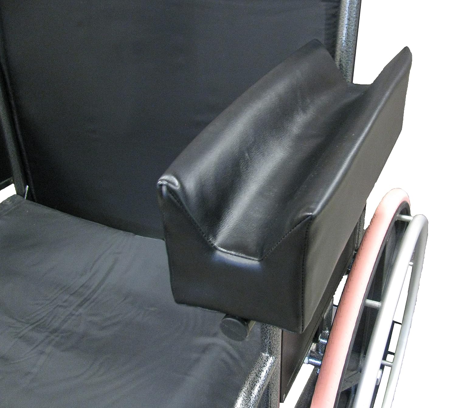 The Aftermarket Group Wheelchair Armpad, Trough, Black Upholstered, 13-1/2" L x 4" W, TAG541100