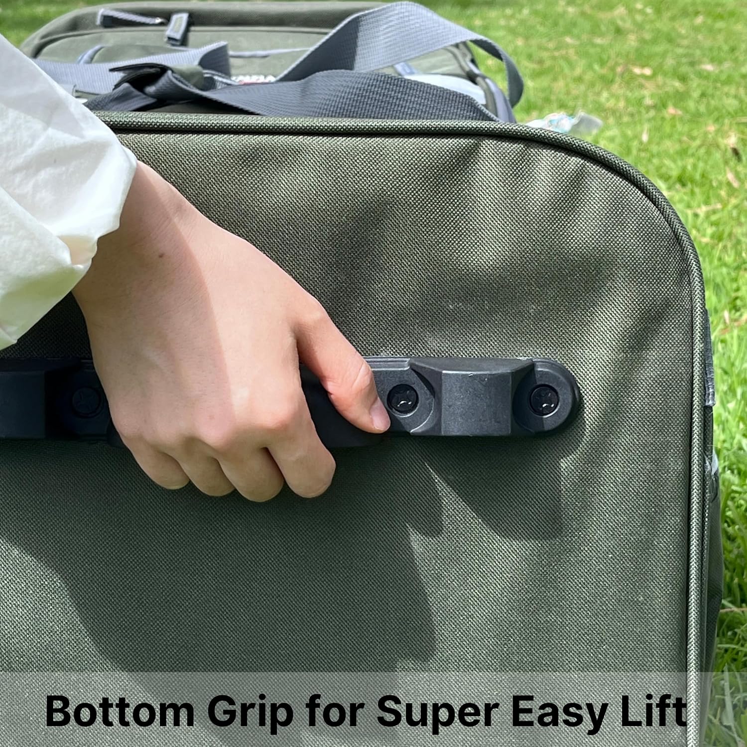 Olympia U.S.A. 33 inch Jumbo Size 8 Pockets Wheeled Rolling Duffel Bag Water Resistant Luggage Lightweight Travel Suitcase with Retractable Handle