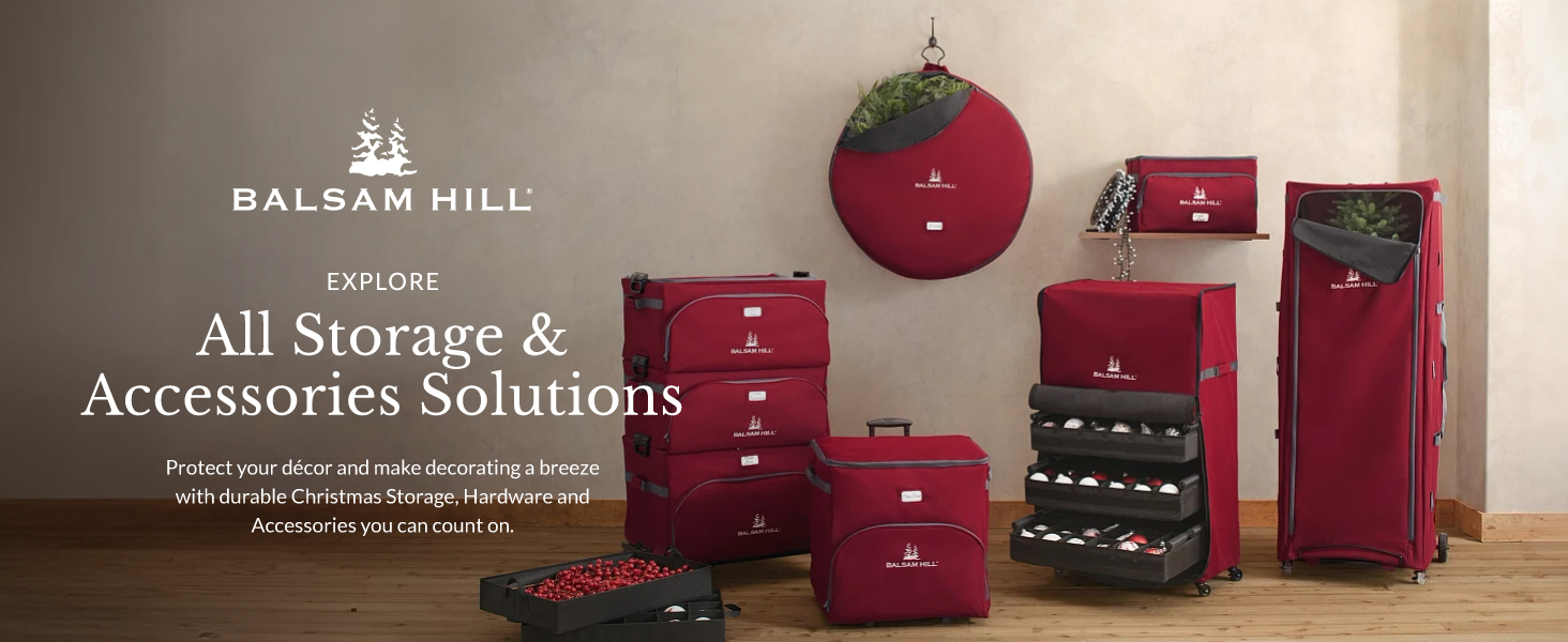 Protect your décor with durable Balsam Hill Storage, Hardware and Accessories