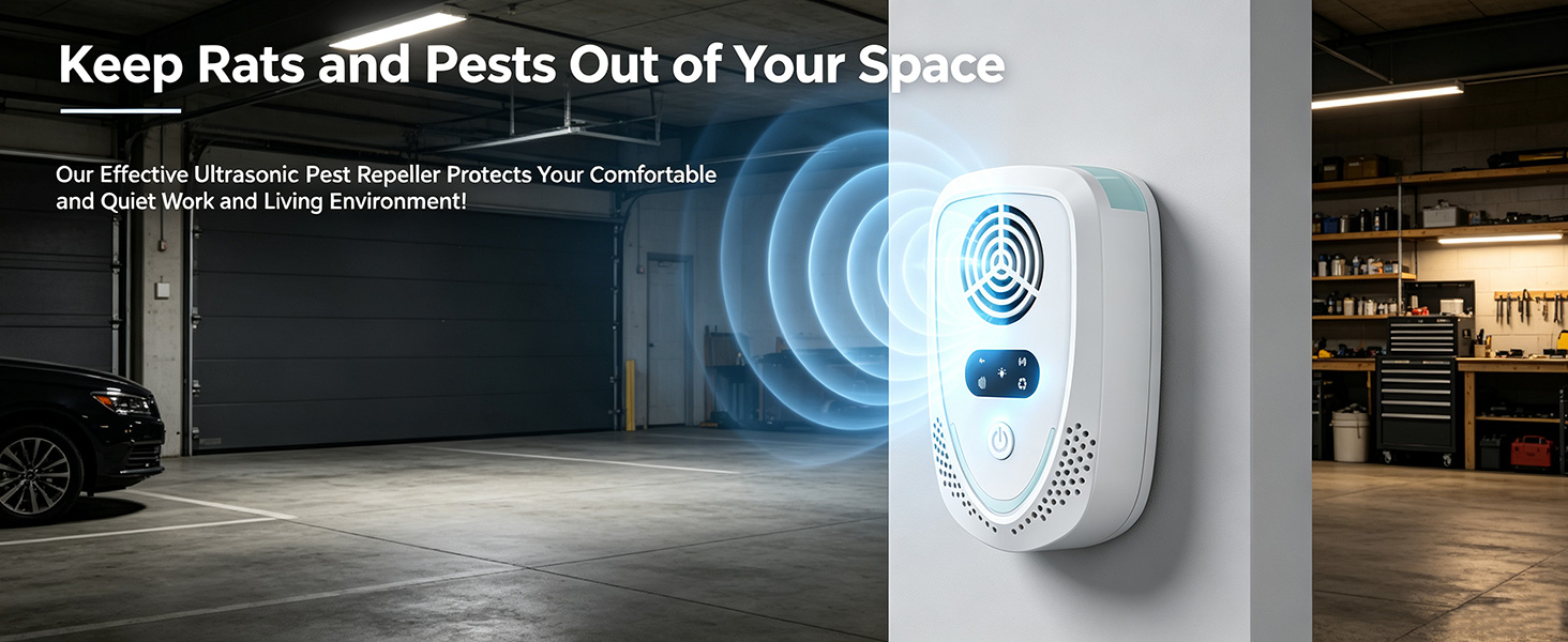 2026 Upgraded Ultrasonic Pest Repeller Indoor