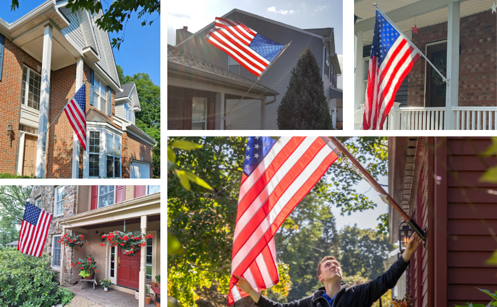 american flag collage of customer photos