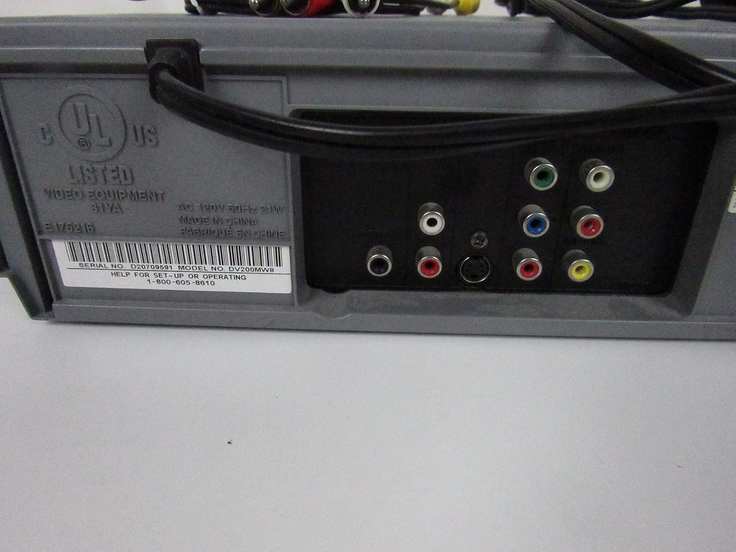 MAGNAVOX DV200MW8 DVD/VHS Combo Player