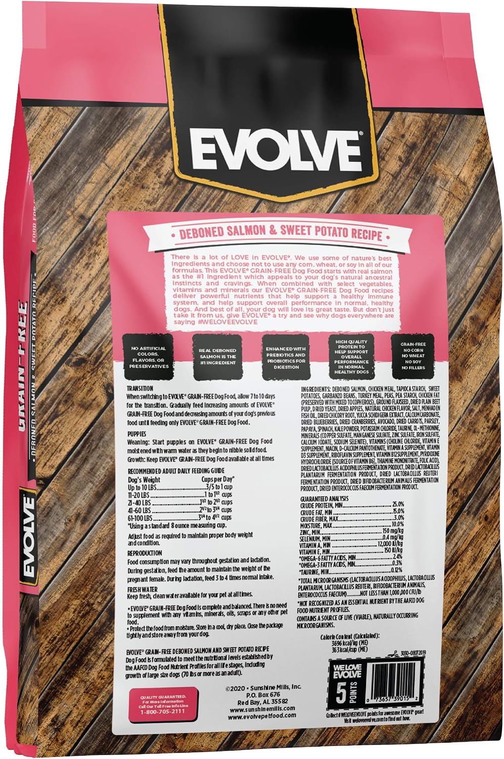 Evolve Grain Free Deboned Duck, Sweet Potato & Venison Recipe Dry Dog Food, 3.5 lb.