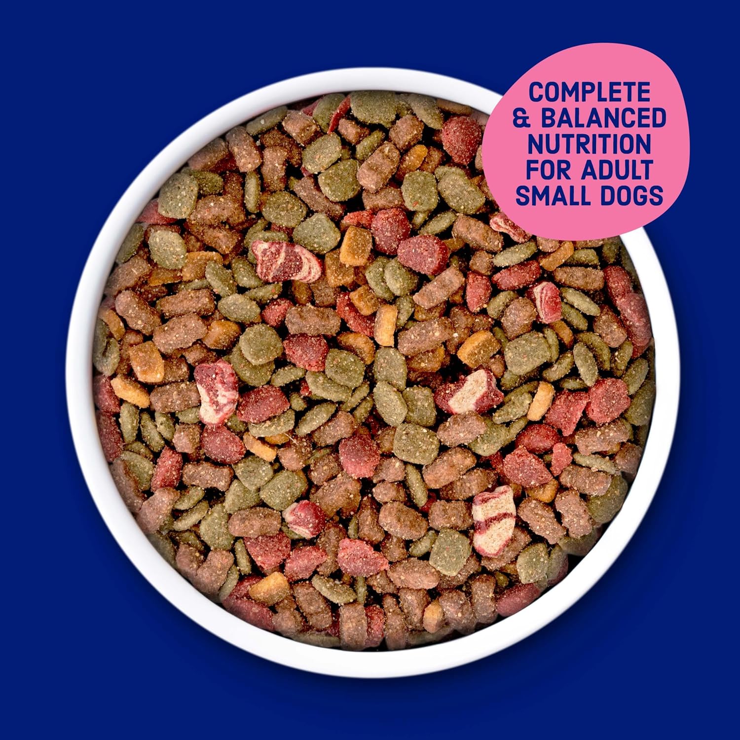 Kibbles 'n Bits Bistro Mini Bits Small Breed Dry Dog Food, Oven Roasted Beef, Spring Vegetable & Apple Flavors for Adult Dogs, 16 lb. Bag | Complete & Balanced Nutrition Formulated For Small Adult Dogs Crafted With Beef, Spring Vegetable & Apple Flavors