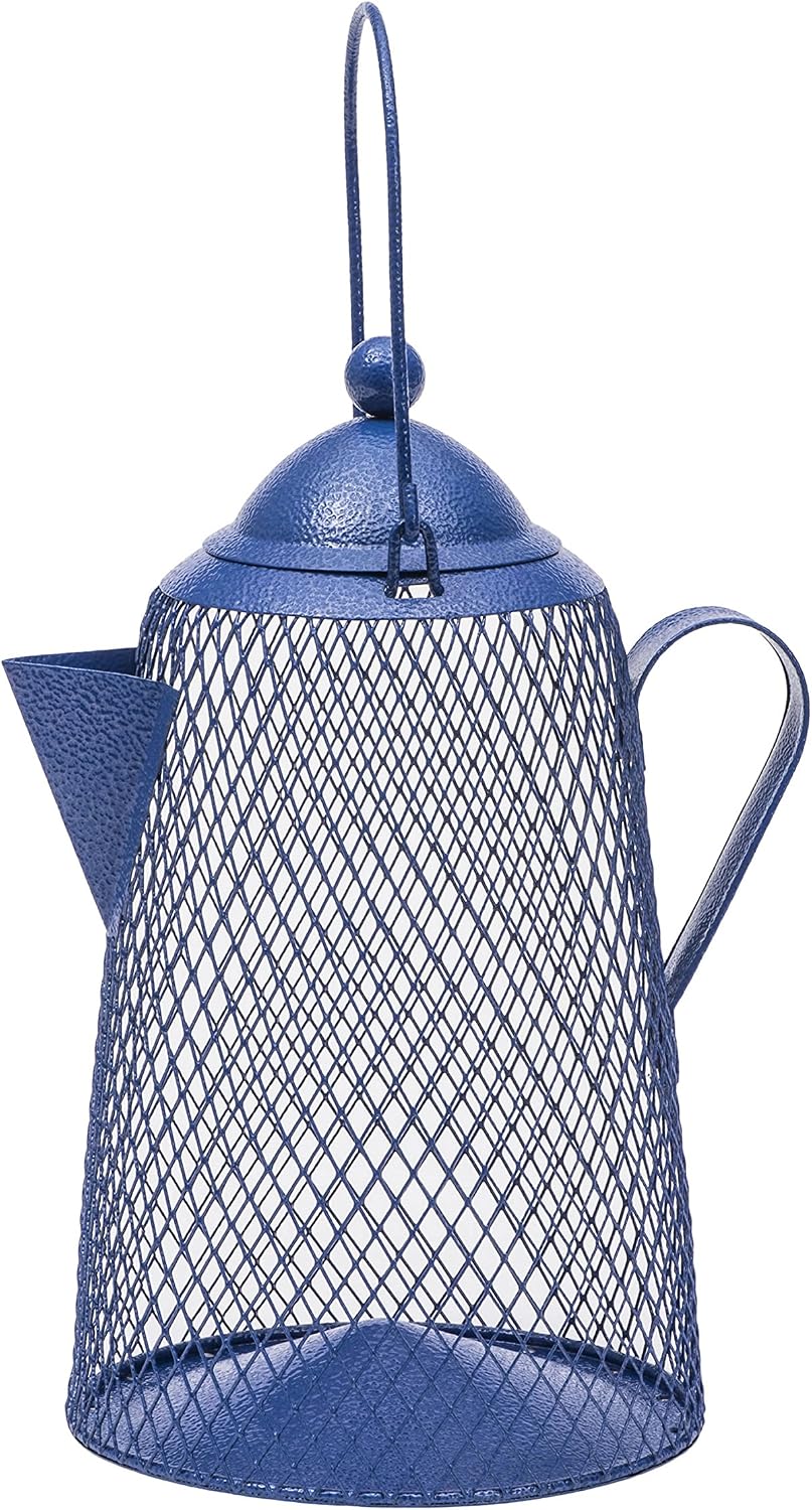 Perky-Pet Dual Mesh Wild Bird Seed Feeder - Holds up to 2.85 lb Wild Bird Seed - Dual Compartment for Seeds and Thistle - TSS00349