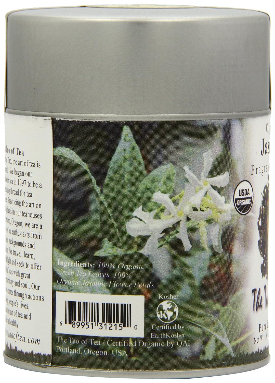 The Tao of Tea, Pearl Green Tea, Loose Leaf, 4.0 Ounce Tin