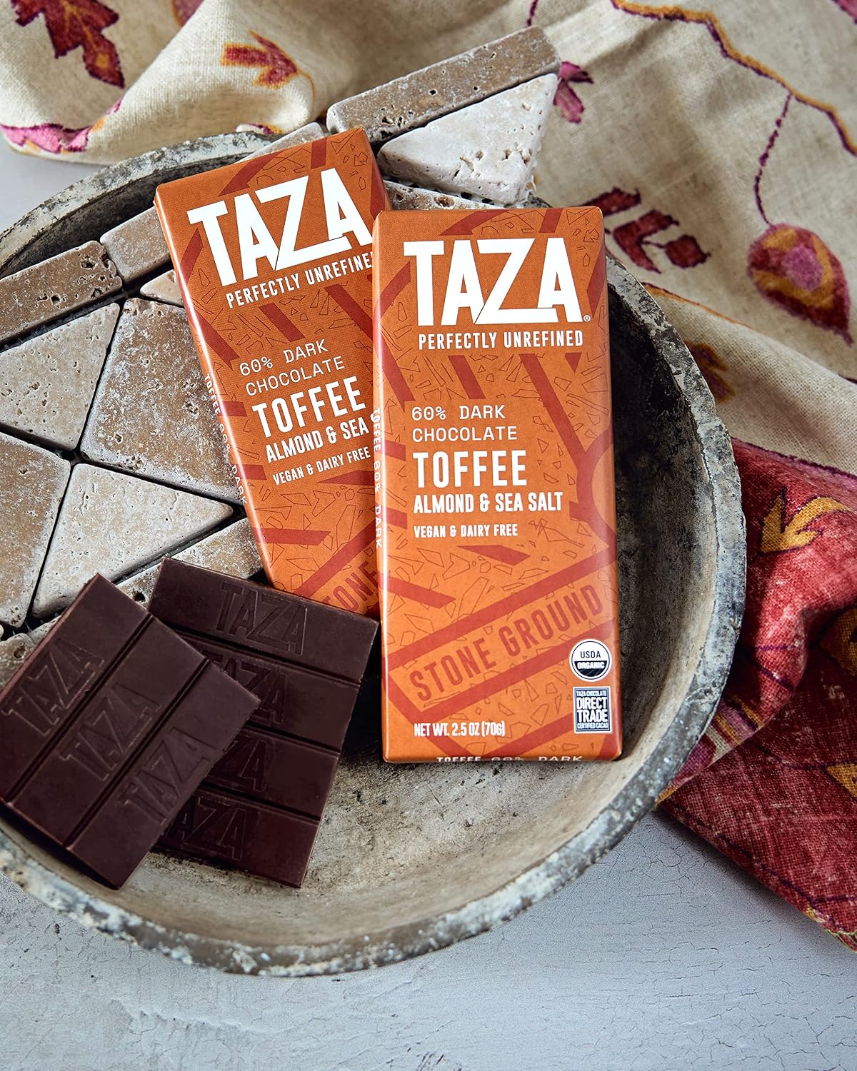Taza Chocolate, 95% Wicked Dark Amaze Bar, 2.5 oz bars, case of 10