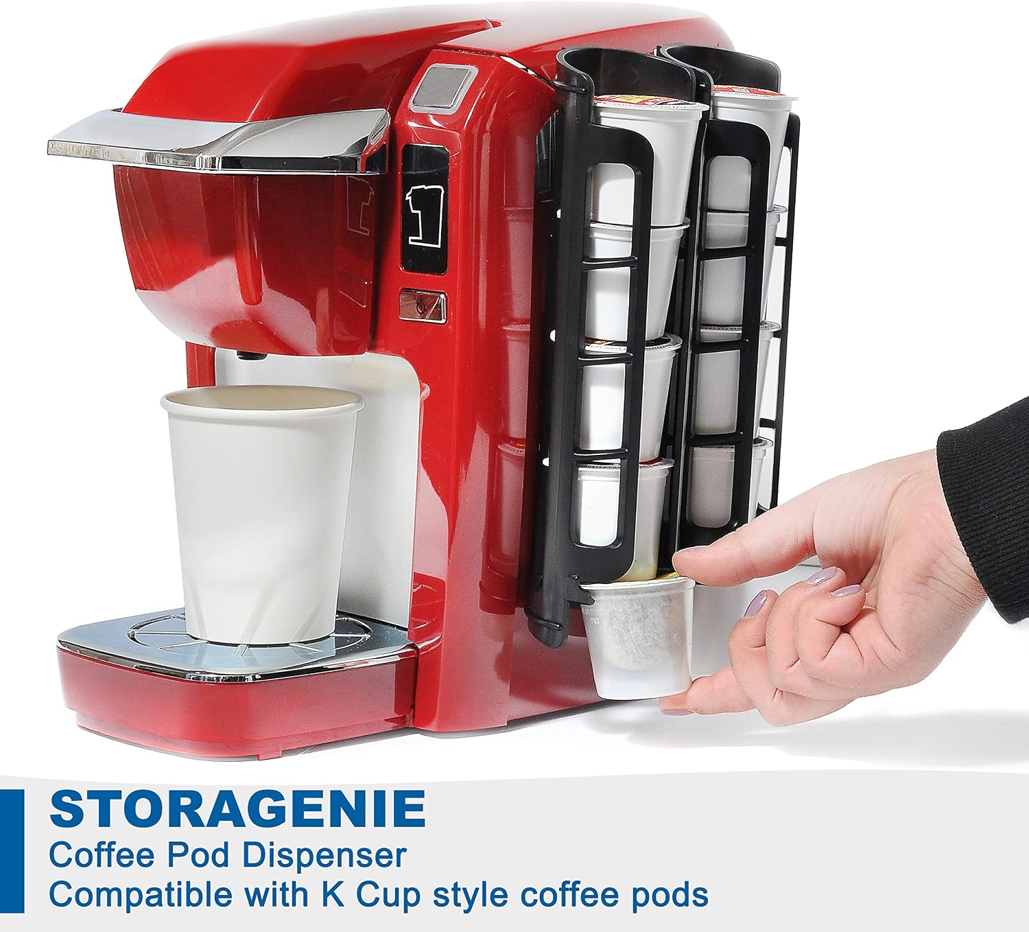 STORAGENIE Coffee Pod Holder for Keurig, Stores 10 Pods