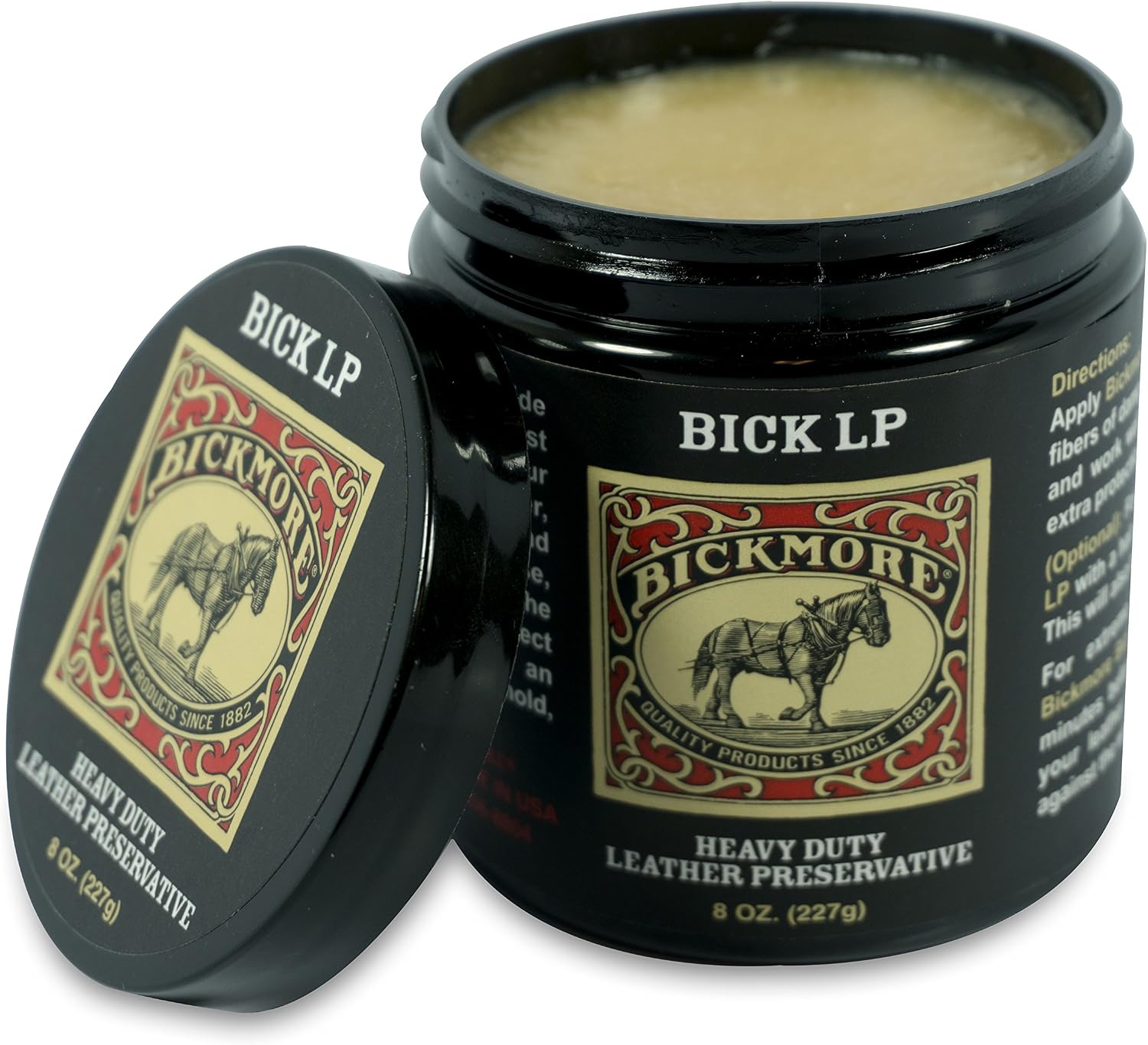 Bickmore Bick LP Leather Conditioner 8 oz, Scratch Repair | Heavy-duty preservative protects, softens and restores dry, cracked leather. Made in USA.