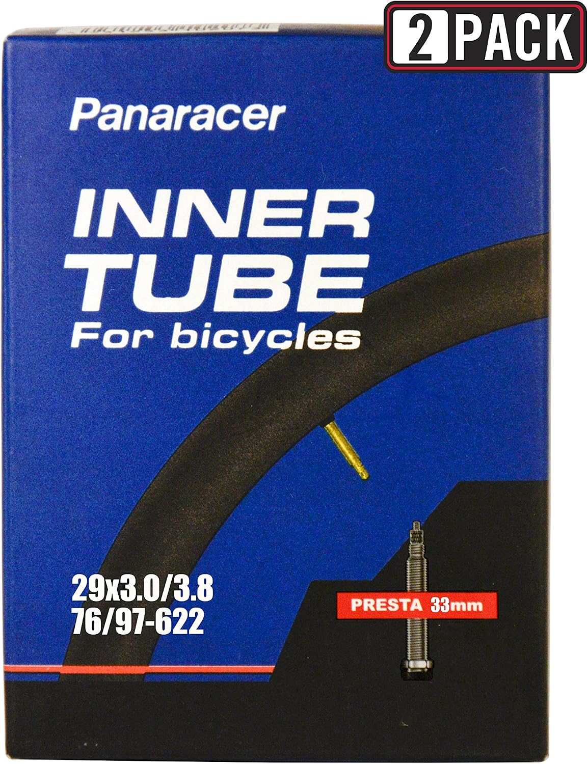 Panaracer Bicycle Tubes with 33mm Presta Valve in Singles and Pairs