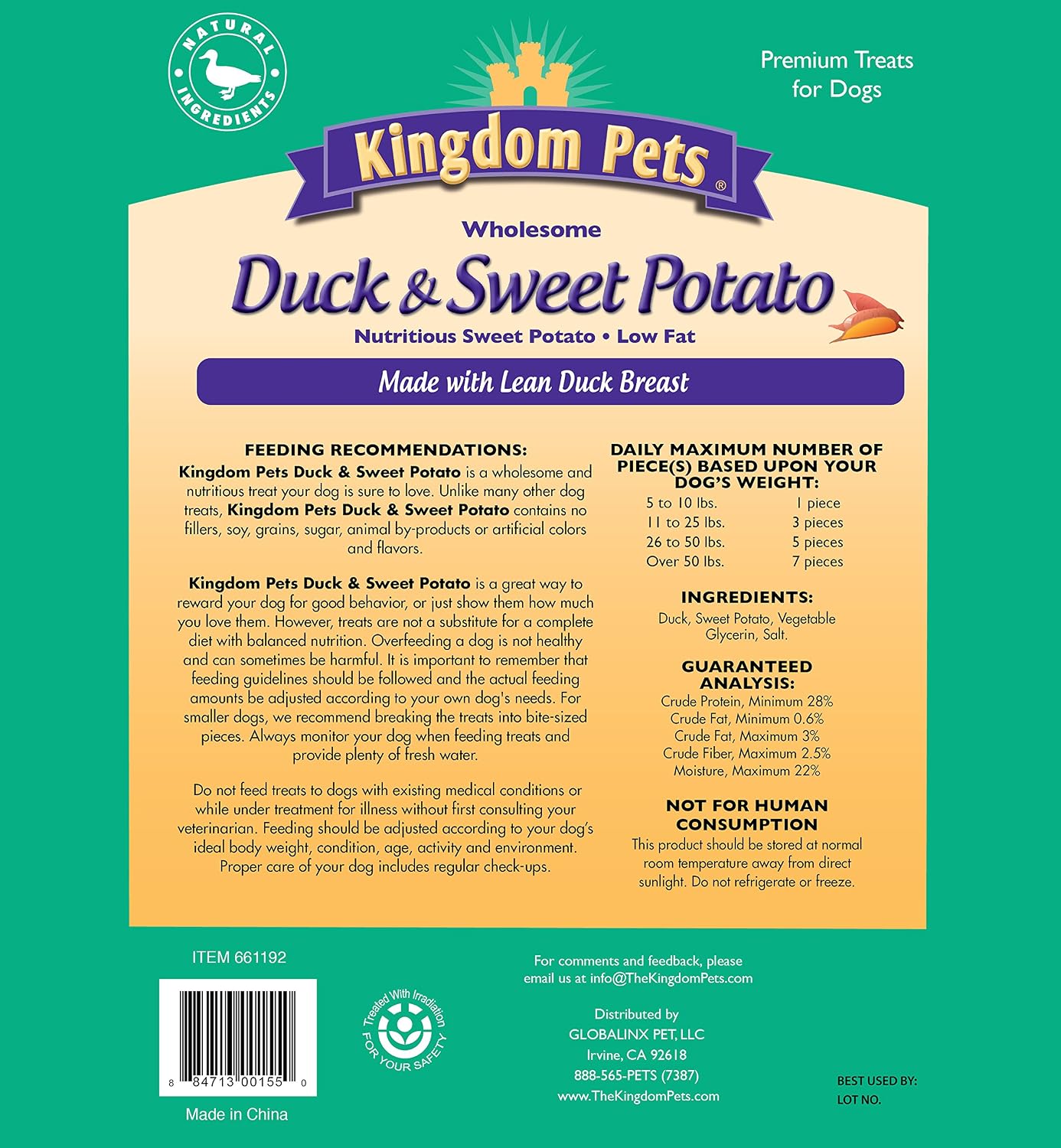 Chicken Jerky Dog Treats with Only 3 Ingredients and No Fillers, 3 Pound Bag