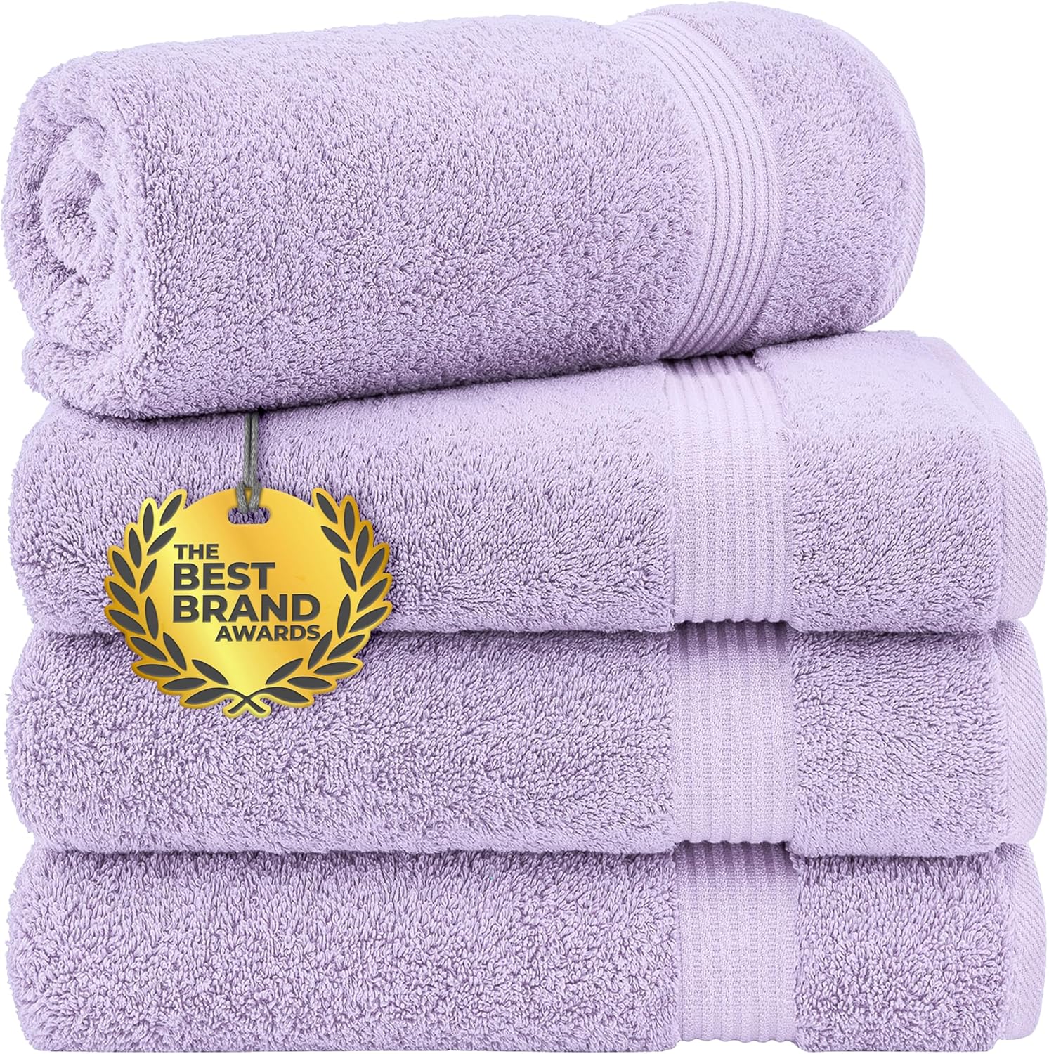 Cotton Paradise Towel Set of 6, 2 Bath Towels, 2 Hand Towels and 2 Washcloths Towels for Bathroom Sets, Smoke Gray