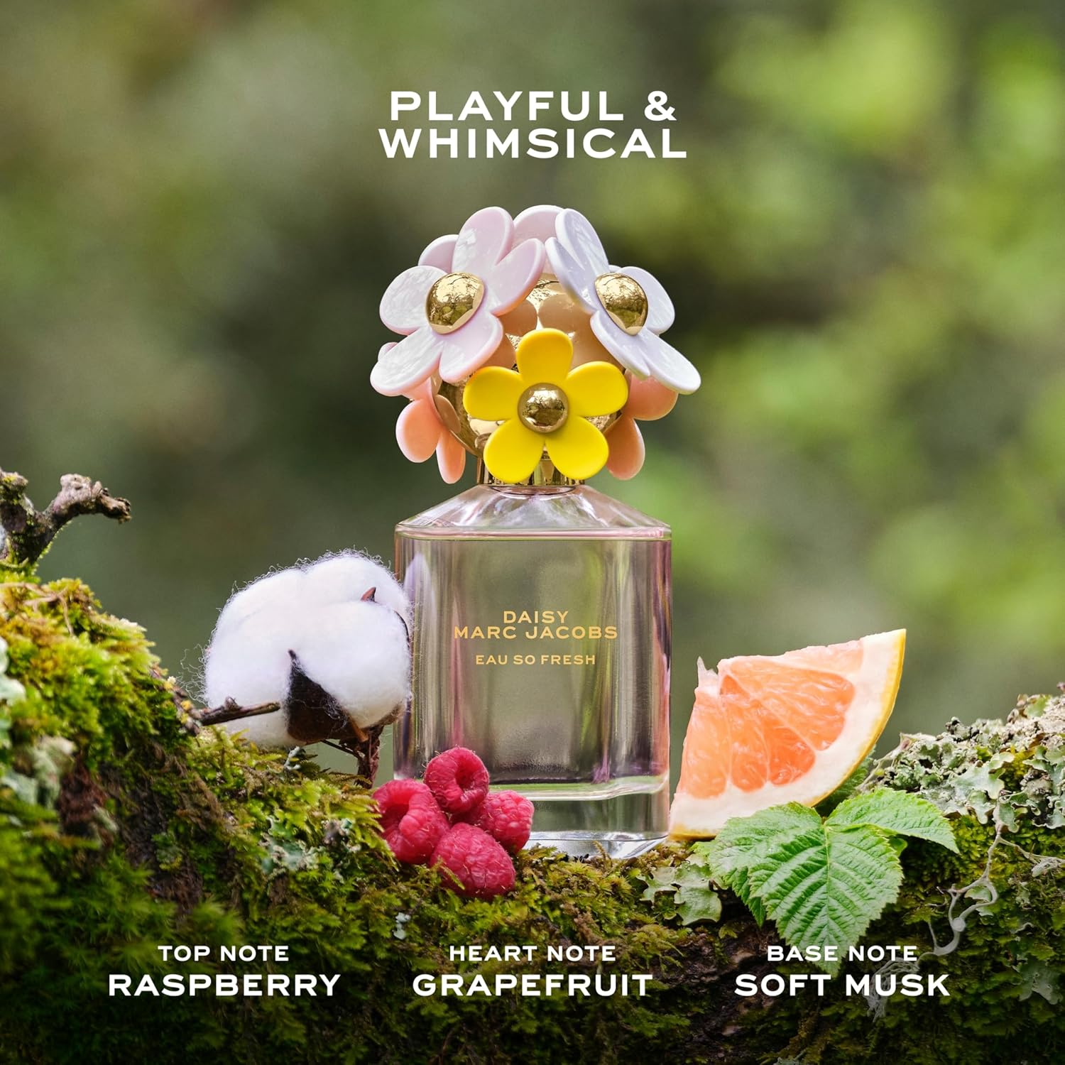 Marc Jacobs Daisy Eau So Fresh Eau de Toilette – Fresh Floral Women's Perfume – With Notes of Raspberry, Wild Rose, Grapefruit & Soft Musks