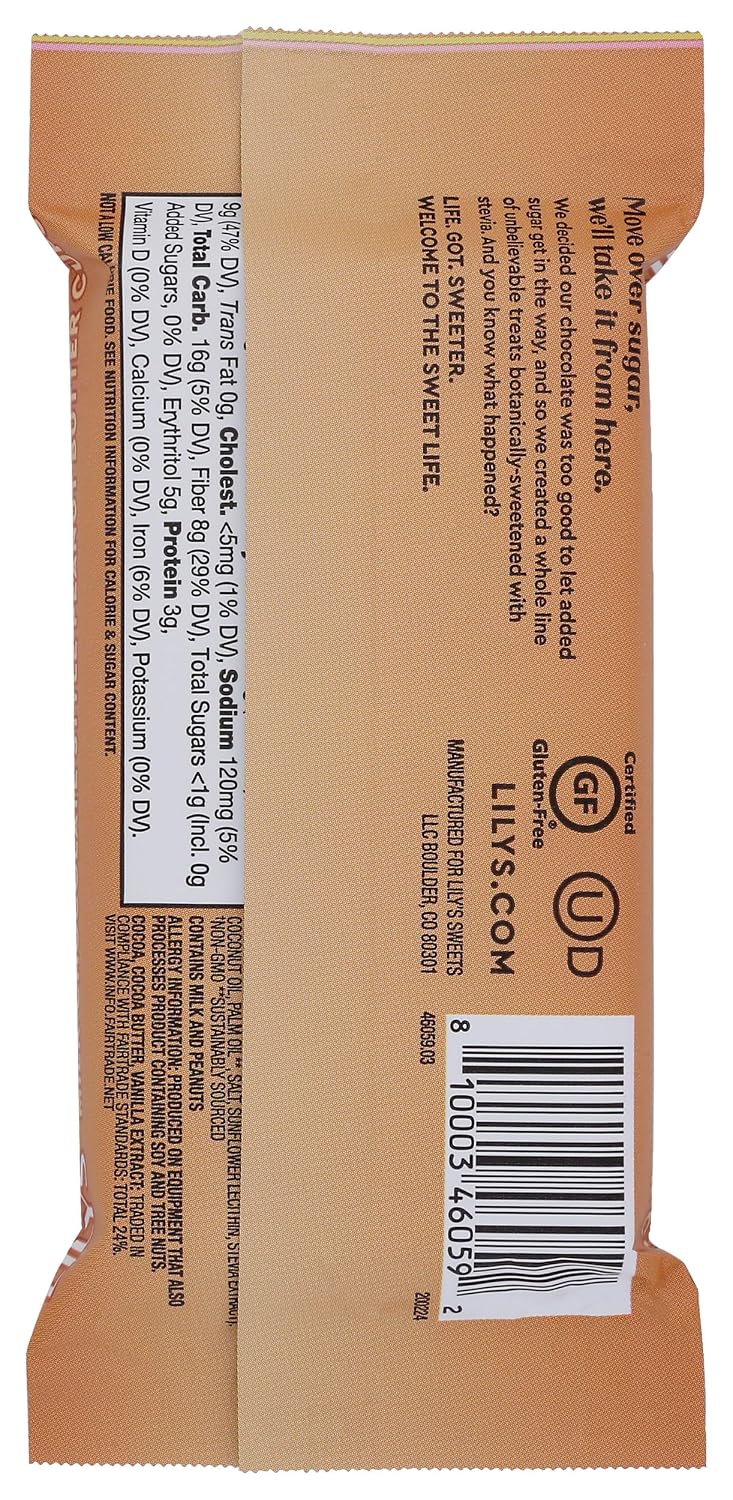 Lily's Chocolate Milk Chocolate Peanut Butter Cups, 1.25 OZ