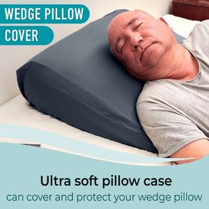 Wedge Pillow Cover Gray
