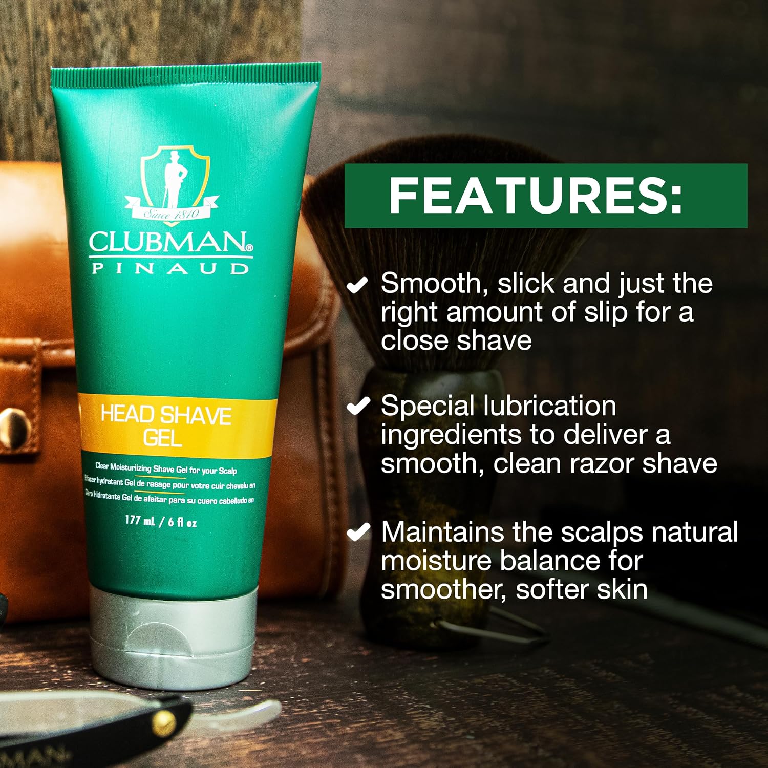 Clubman Shave Soap – Classic Shaving Soap for Men, Smooth & Comfortable Shave, Premium Men’s Grooming, 2.0 oz