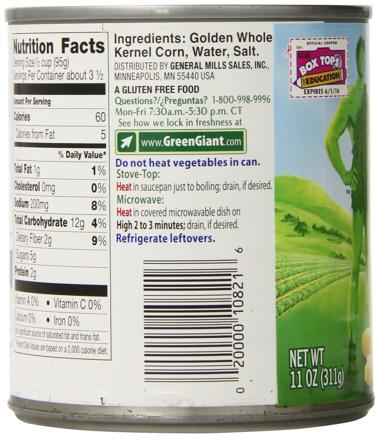 Green Giant Niblets Cans, 8 Count