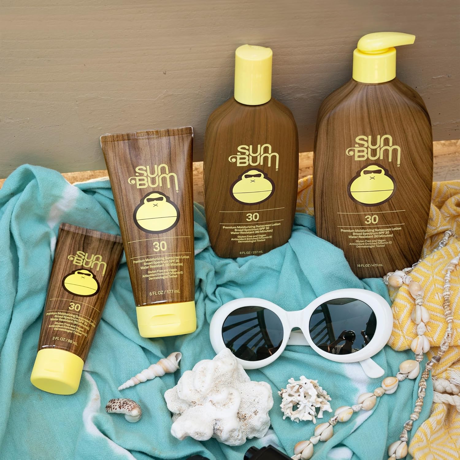 Sun Bum Original SPF 50 Sunscreen Body Lotion - 8 oz | Broad Spectrum Moisturizing Sunscreen with Vitamin E, Hawaii 104 Act Compliant (Made without Octinoxate & Oxybenzone)