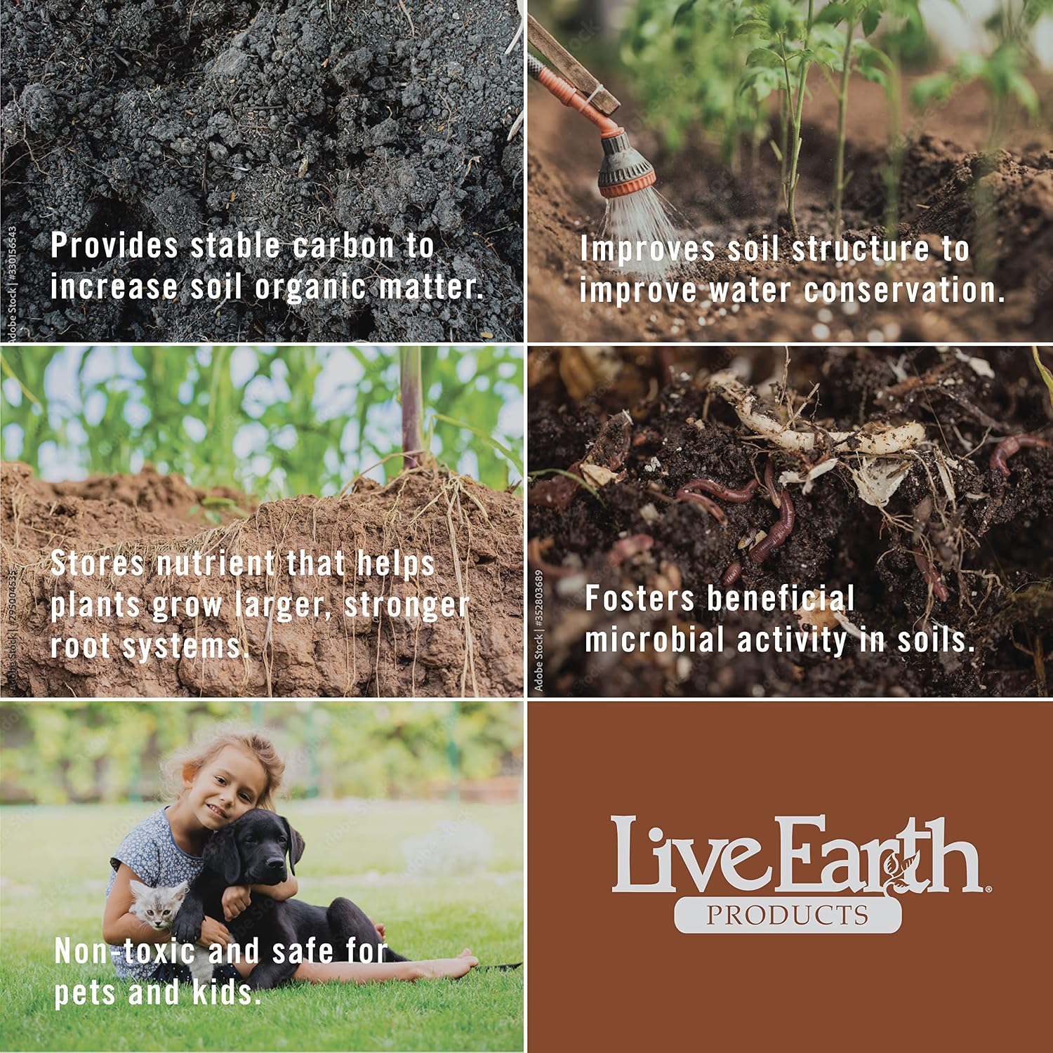 Live Earth Products' Humate Soil Conditioner - 50 lb Bag