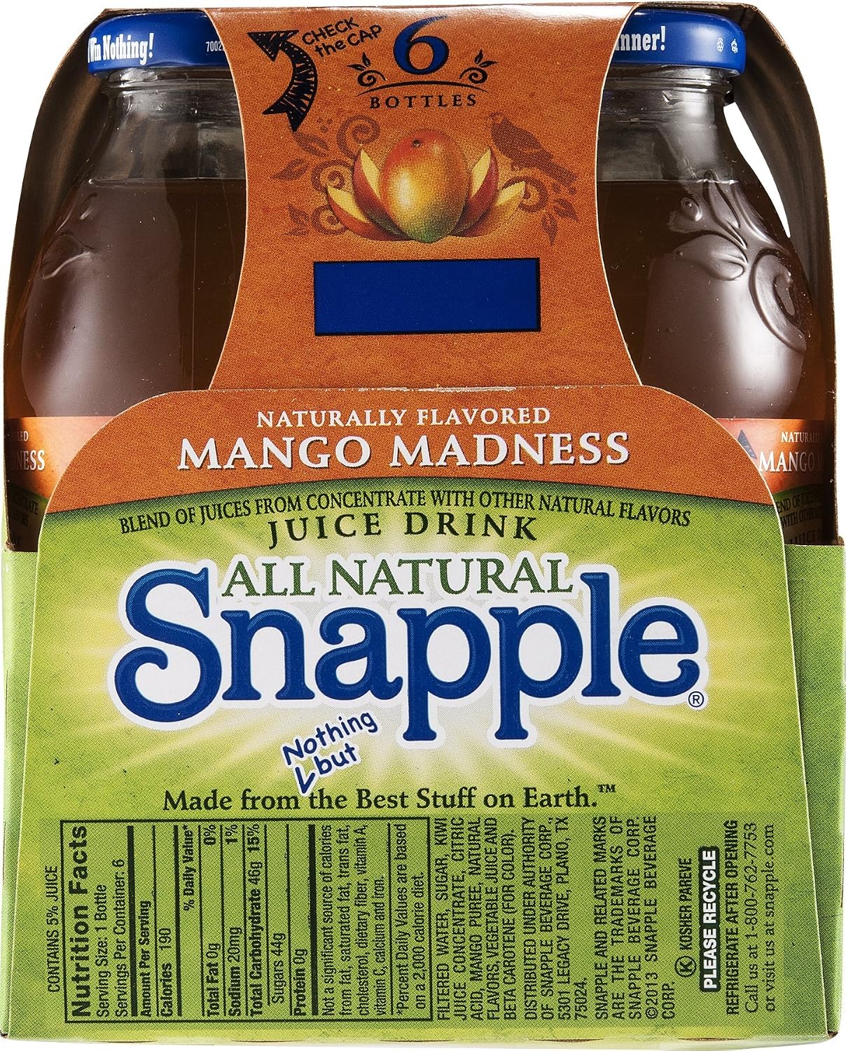 Snapple Mango Madness, 64 fl oz bottle