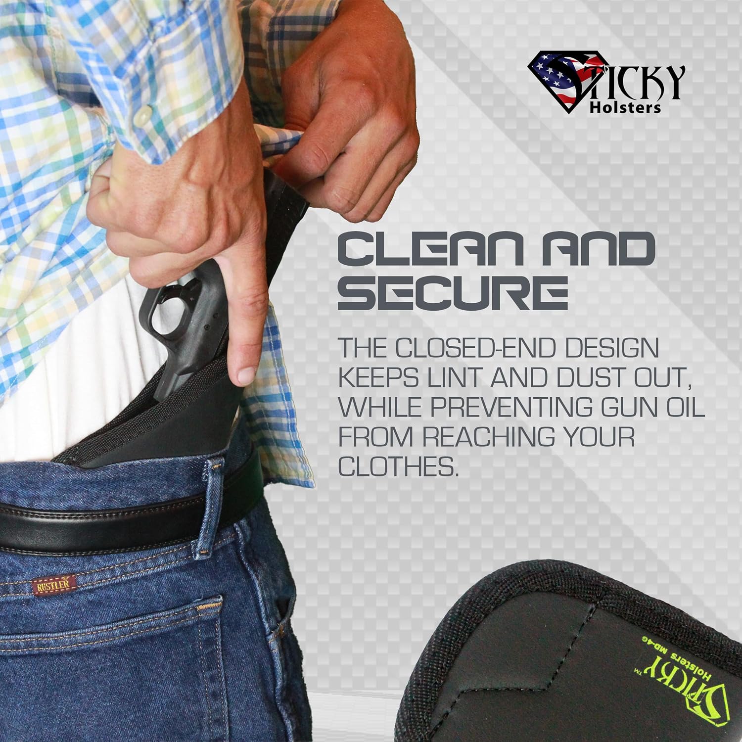 Sticky Holsters Concealment Holster for Men and Women - MD-4-GEN1 - Fits Glock 26/27, Ruger SR9c