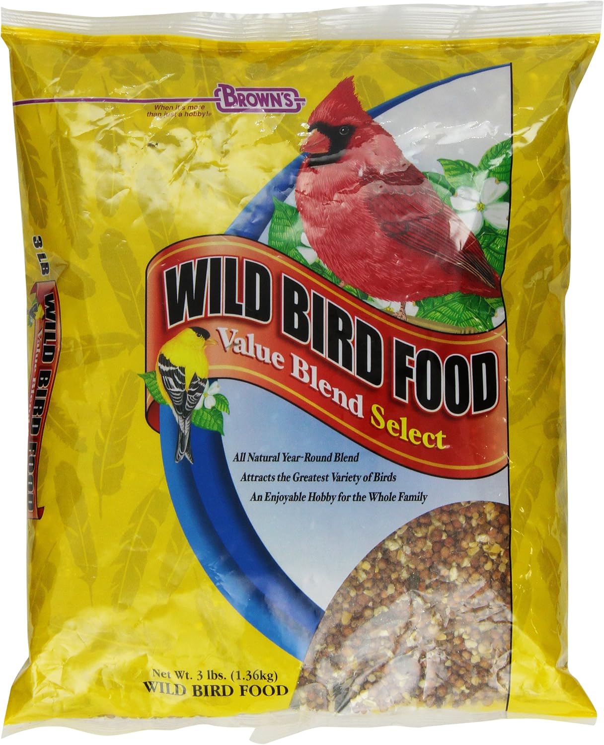 F.M. Brown's Wild Bird Food, 3-Pound, Value Blend Select