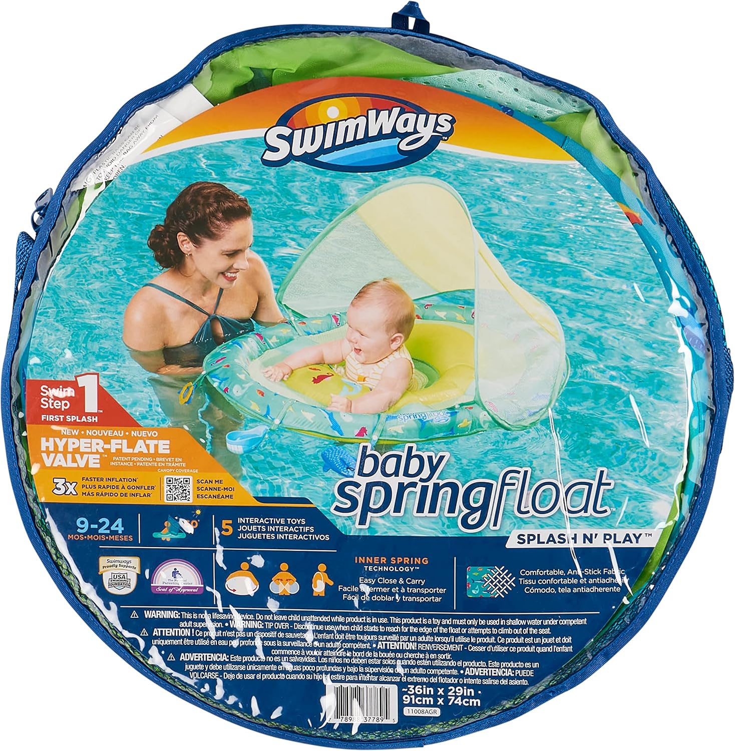 SwimWays Baby Spring Float Splash N Play