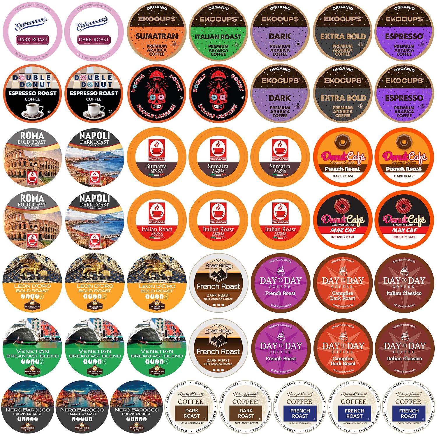 Crazy Cups Flavored Coffee for Keurig K-Cup Machines, Peppermint Chocolate Mocha, Hot or Iced Drinks, 22 Single Serve, Recyclable Pods