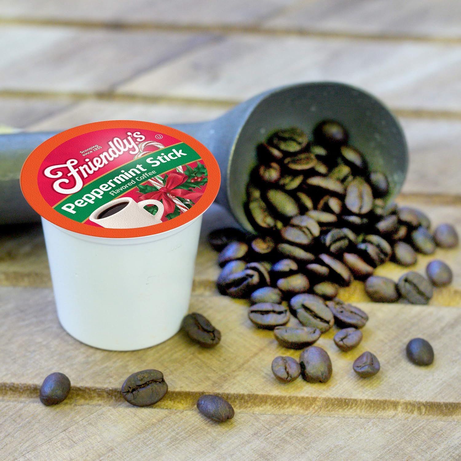 Friendly's Chocolate Mint Ice Cream Flavored Coffee Pods for Keurig K Cup Brewers, Mint Chocolate Chip, 40 Count (Pack of 1)