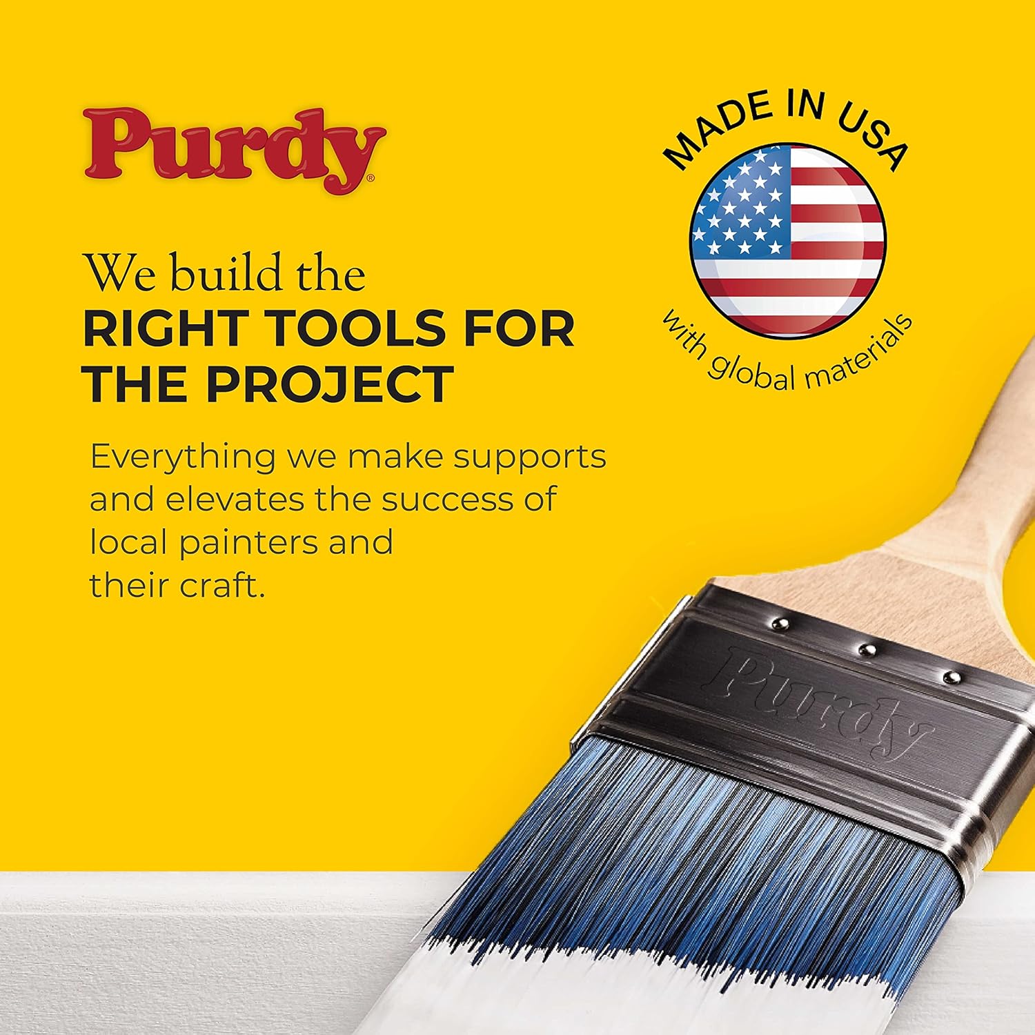 Purdy 144152335 XL Angular Trim Glide Brush, 3-1/2'