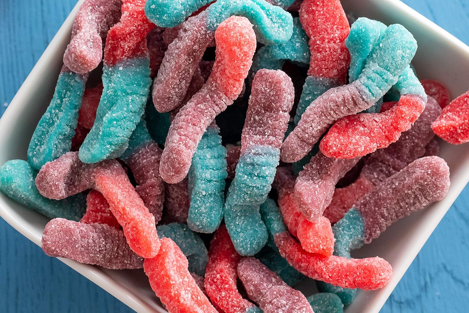 Trolli Sour Brite Crawlers Candy, Very Berry, Sweet and Sour, Gummy Worms, 7.2 oz