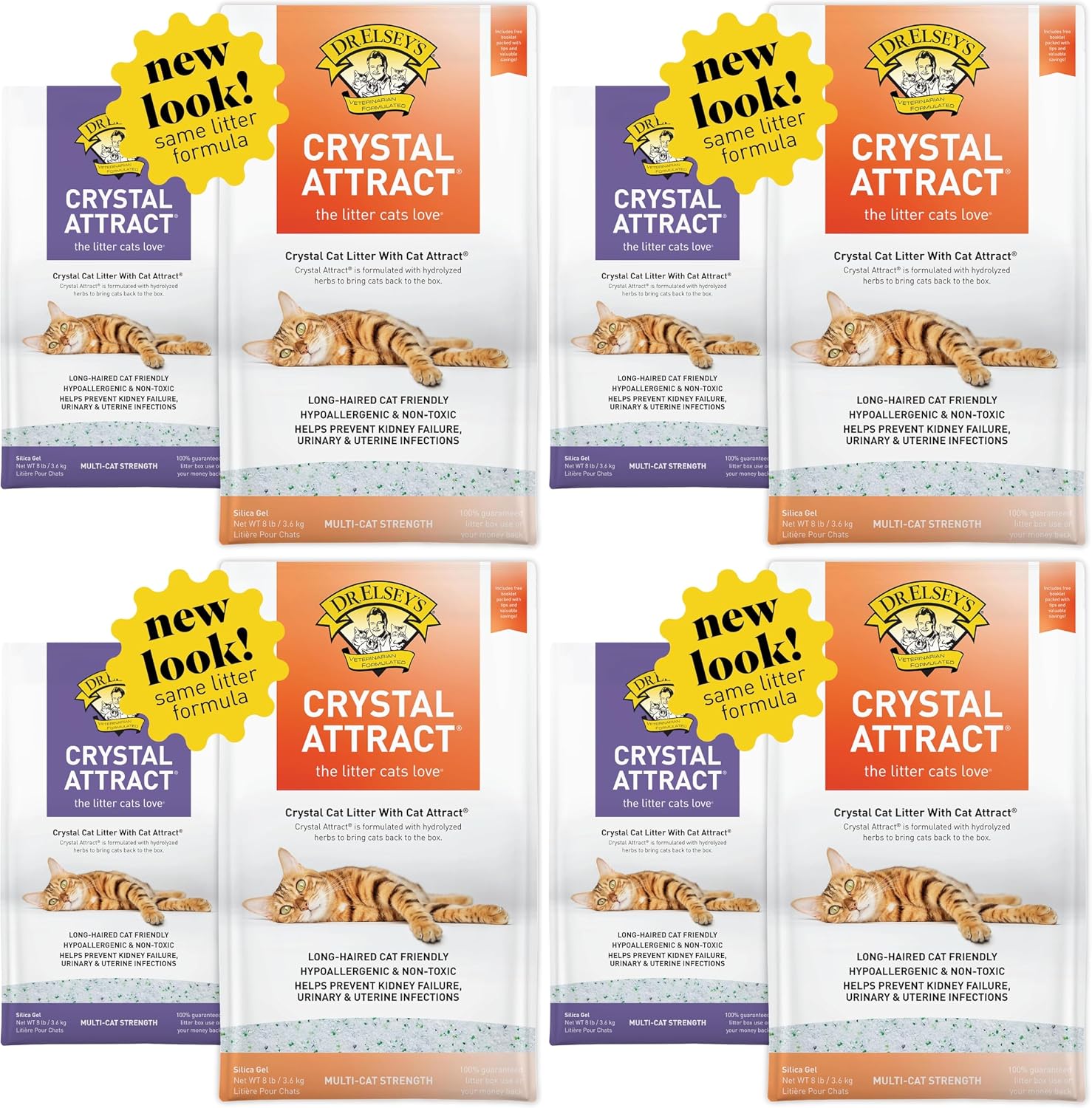 Dr. Elsey's Crystal Attract Silica Cat Litter, 8lbs
