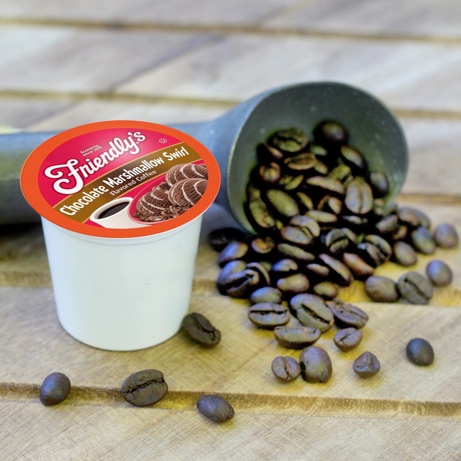 Friendly's Chocolate Mint Ice Cream Flavored Coffee Pods for Keurig K Cup Brewers, Mint Chocolate Chip, 40 Count (Pack of 1)