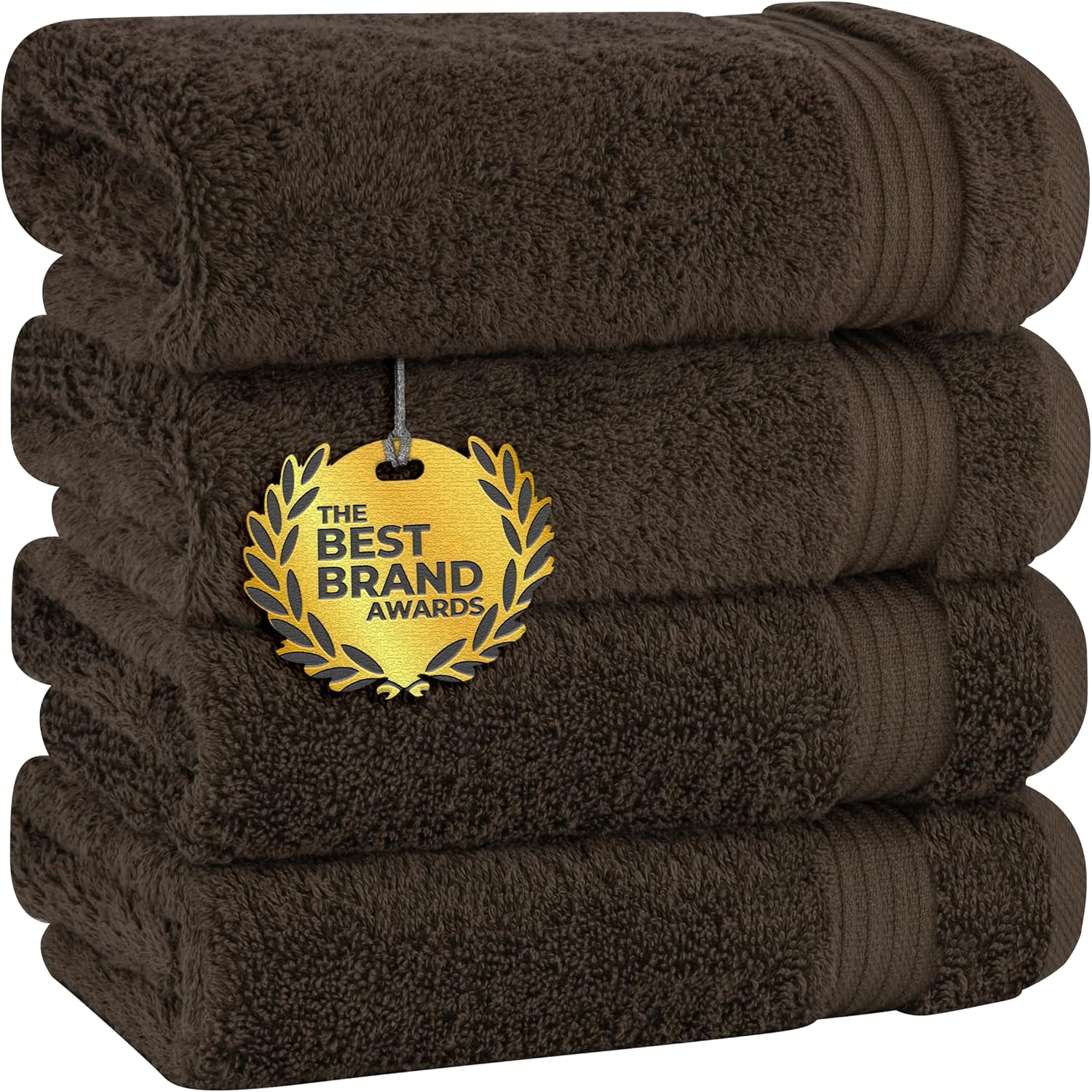 Cotton Paradise Towel Set of 6, 2 Bath Towels, 2 Hand Towels and 2 Washcloths Towels for Bathroom Sets, Smoke Gray