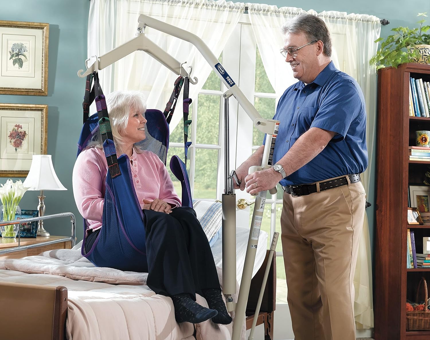 Invacare Reliant Full Body Sling for Patient Lifts, Solid Fabric, X-Large, R117