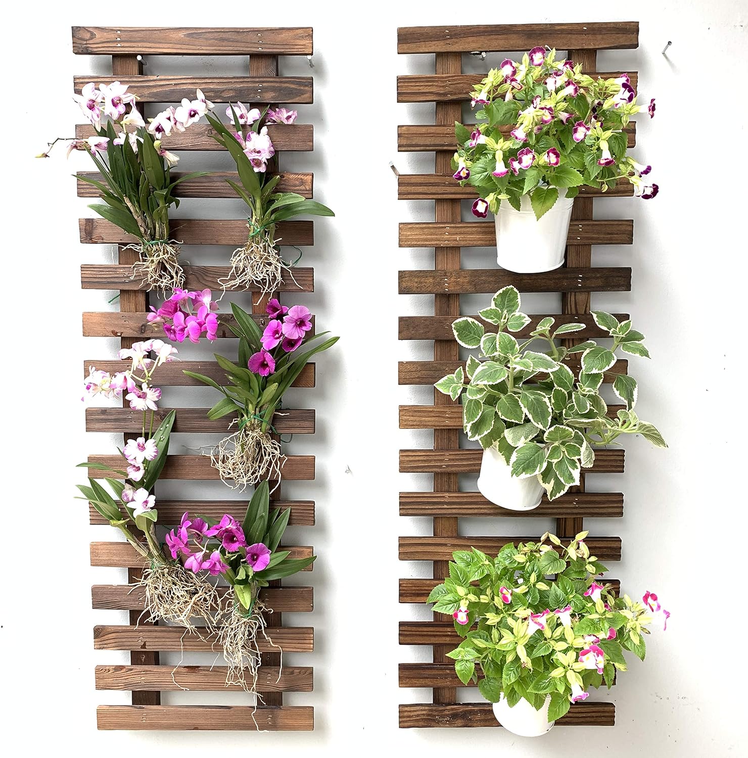 ShopLaLa Wall Planter (60cm, 2 Pack) Hanging Planters for Indoor Plants