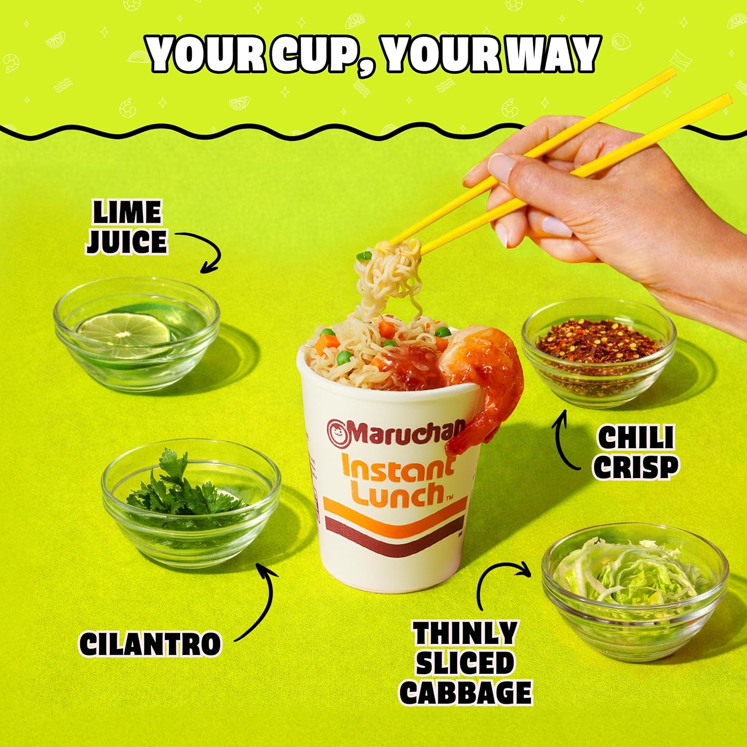 Maruchan Instant Lunch Ramen Noodles, Cheddar Cheese Flavor – Japanese-Style Instant Noodle Soup, Easy Meal Ready in 3 Minutes – 2.25 Oz. (12 Pack)