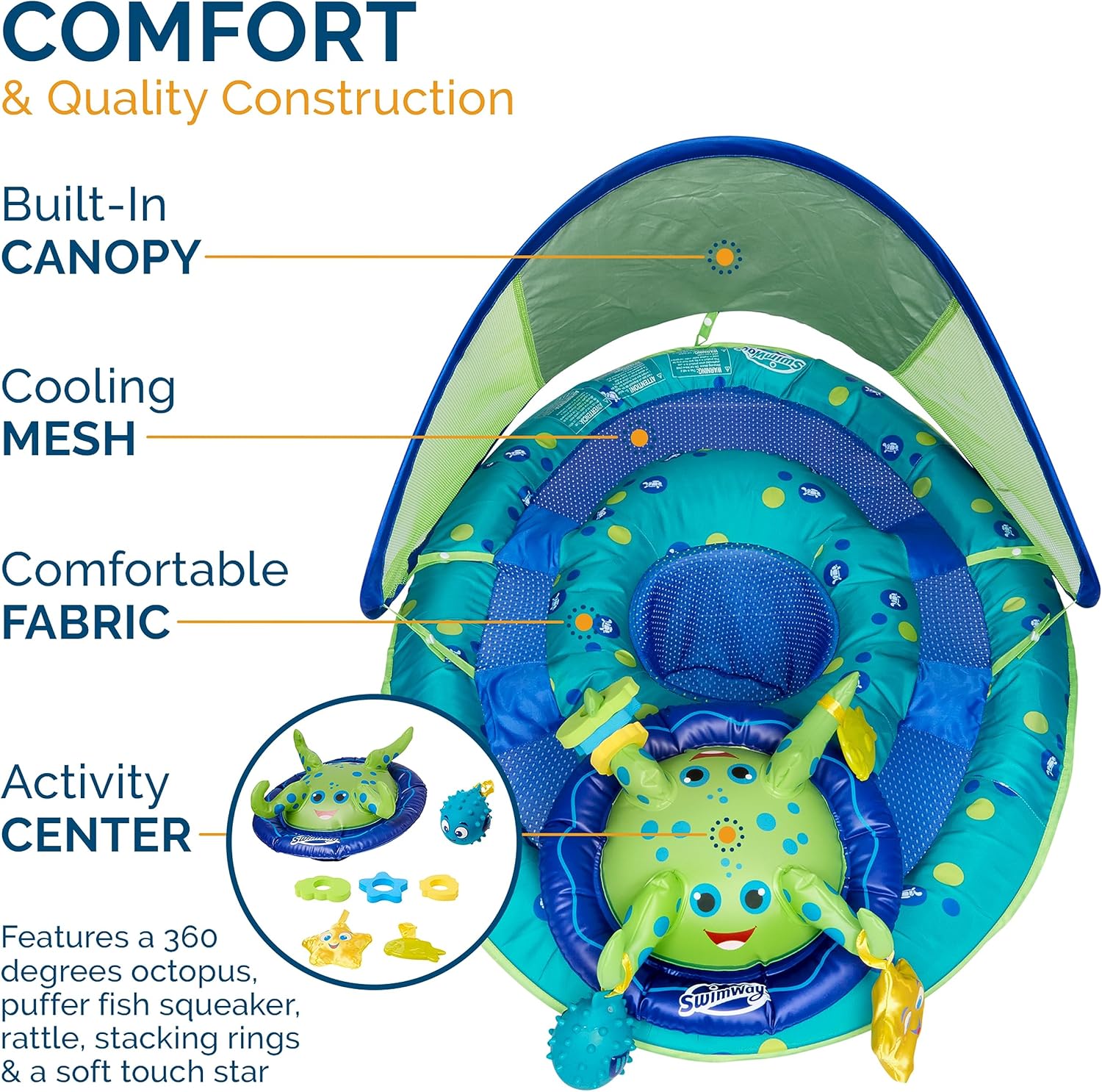 SwimWays Baby Spring Float Splash N Play