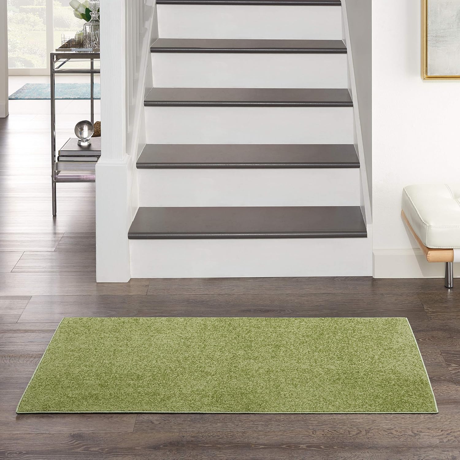 Nourison Home Essentials Indoor Outdoor Area Rug, Ivory Beige, 7' x 10'