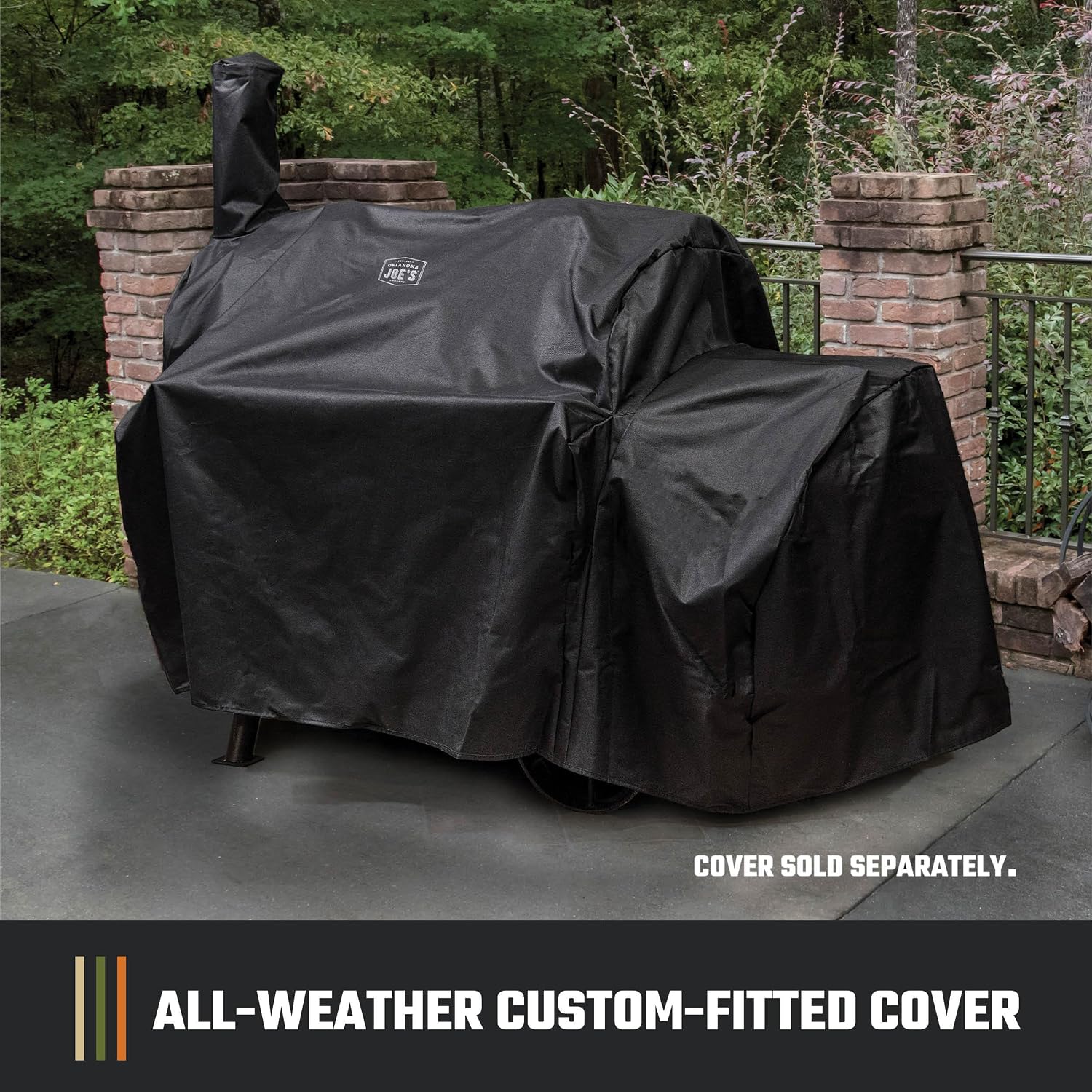 Oklahoma Joe's Longhorn Offset Charcoal Smoker and Grill with 1060 sq. in. Cooking Area in Black