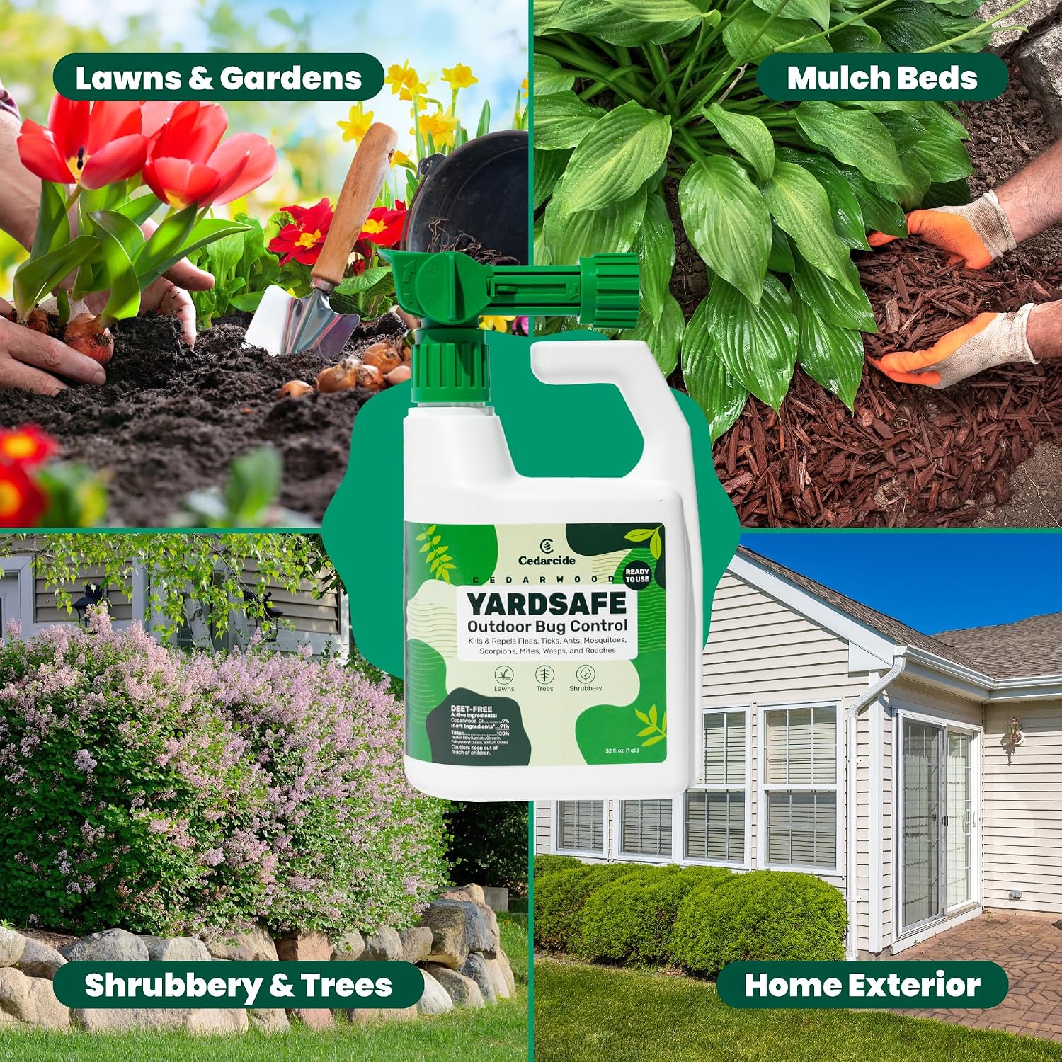 Outdoor YardSafe | Kills & Repels Mosquitoes, Ticks, Fleas