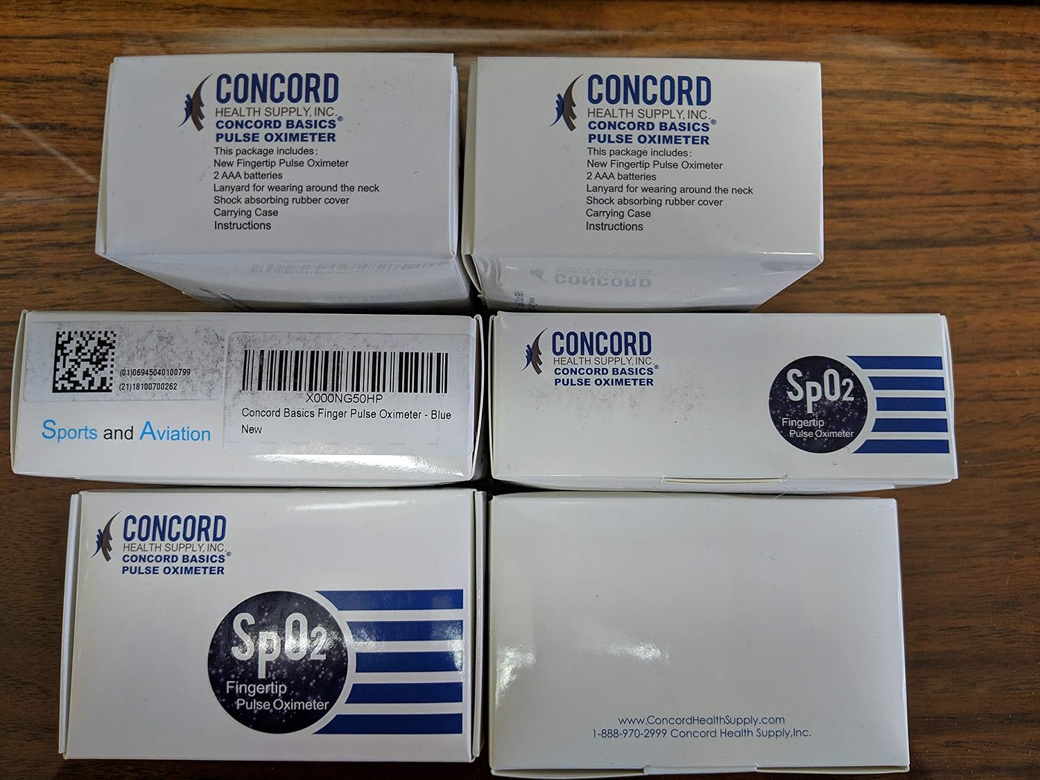 Concord Basics Fingertip Pulse Oximeter - Blood Oxygen Saturation Monitor with Carrying Case, Batteries, Silicone Cover & Lanyard - Easy to Use