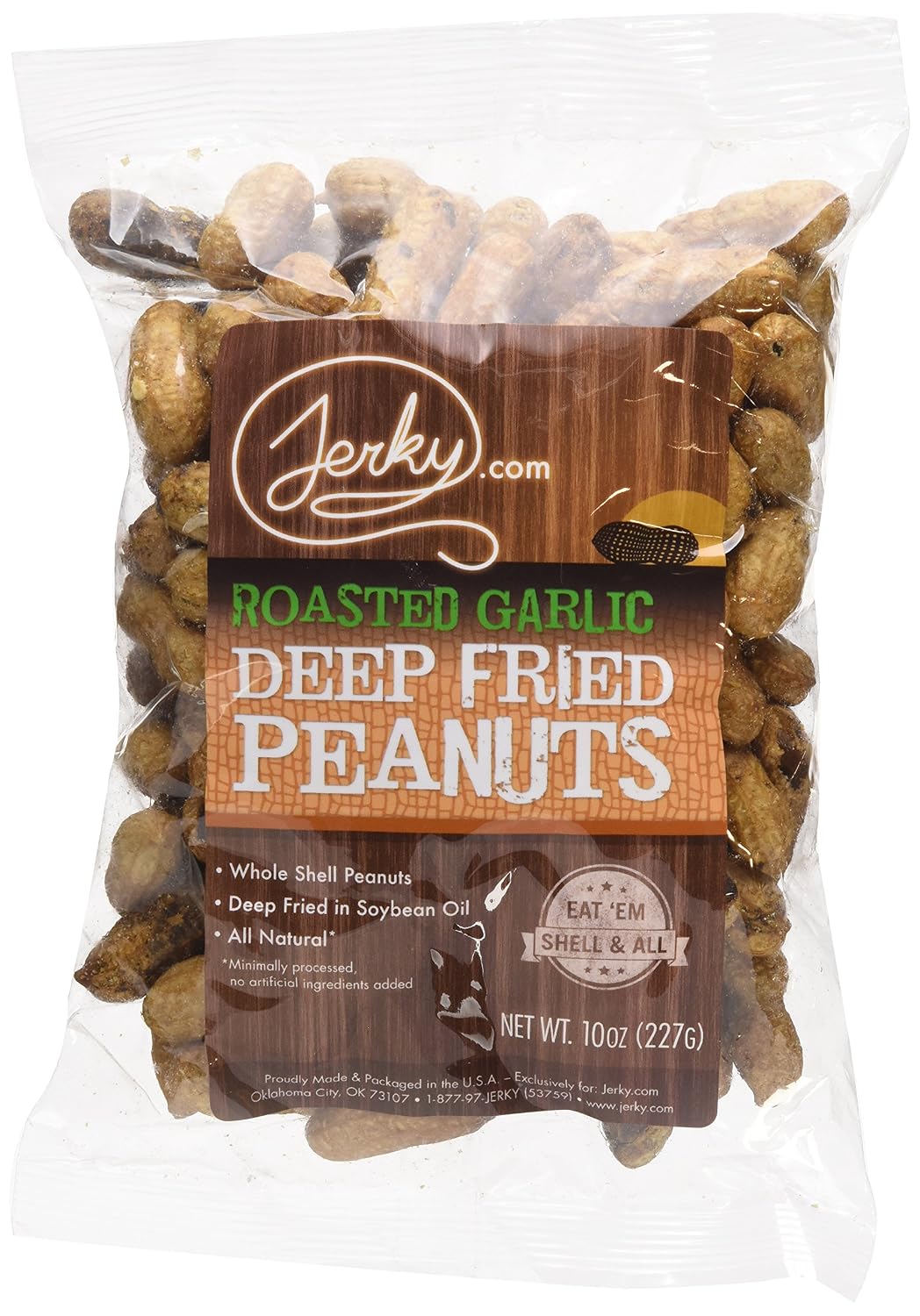 Jerky.com Deep Fried Spicy Hot Peanuts in Shell 3 Pack - Bold & Savory Peanuts - Roasted Spicy Peanuts in Shell for Human - USA Grown, Ultimate Spicy Gourmet Gift Peanuts (30oz Total)