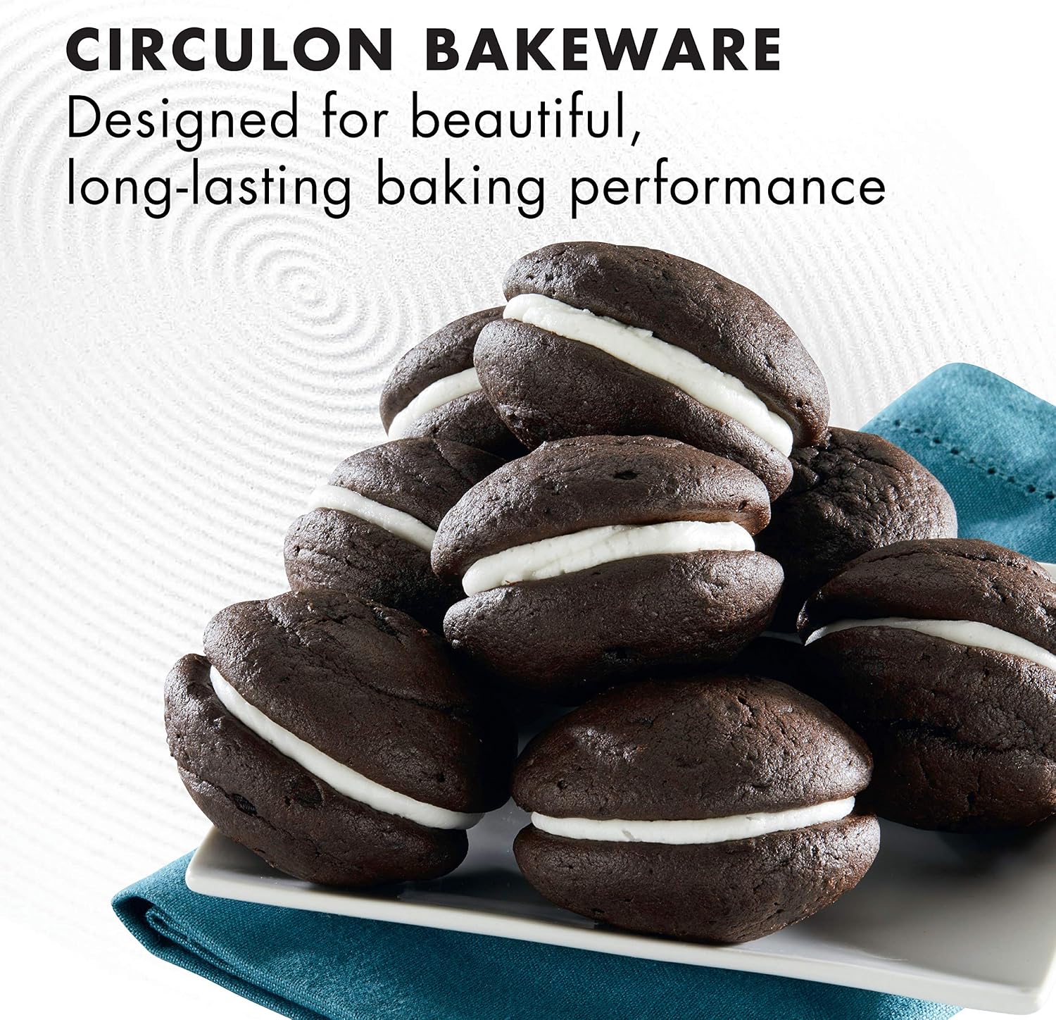 Circulon Nonstick Bakeware Set, Cookie Sheets for Baking Nonstick, 2-Piece, Gray