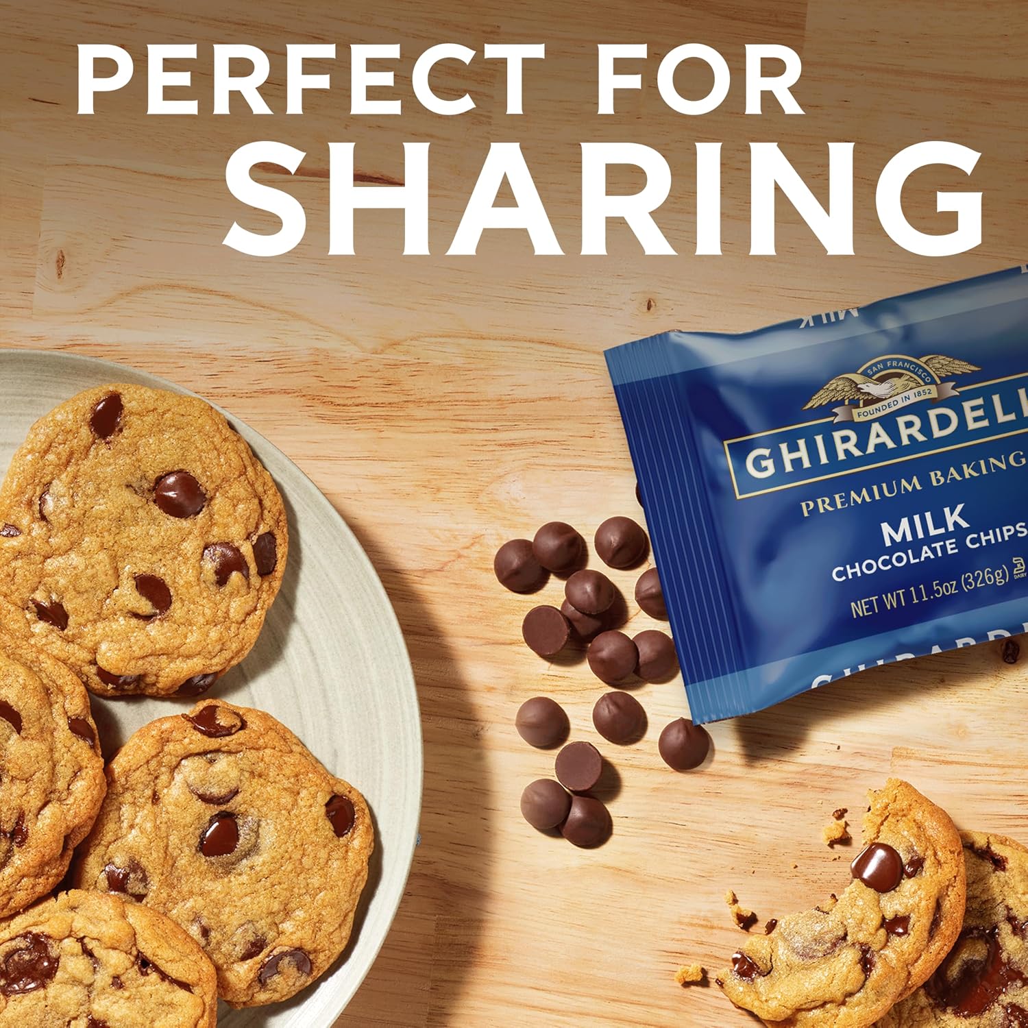 Ghirardelli, Baking Chips Semi Sweet, 12 Ounce